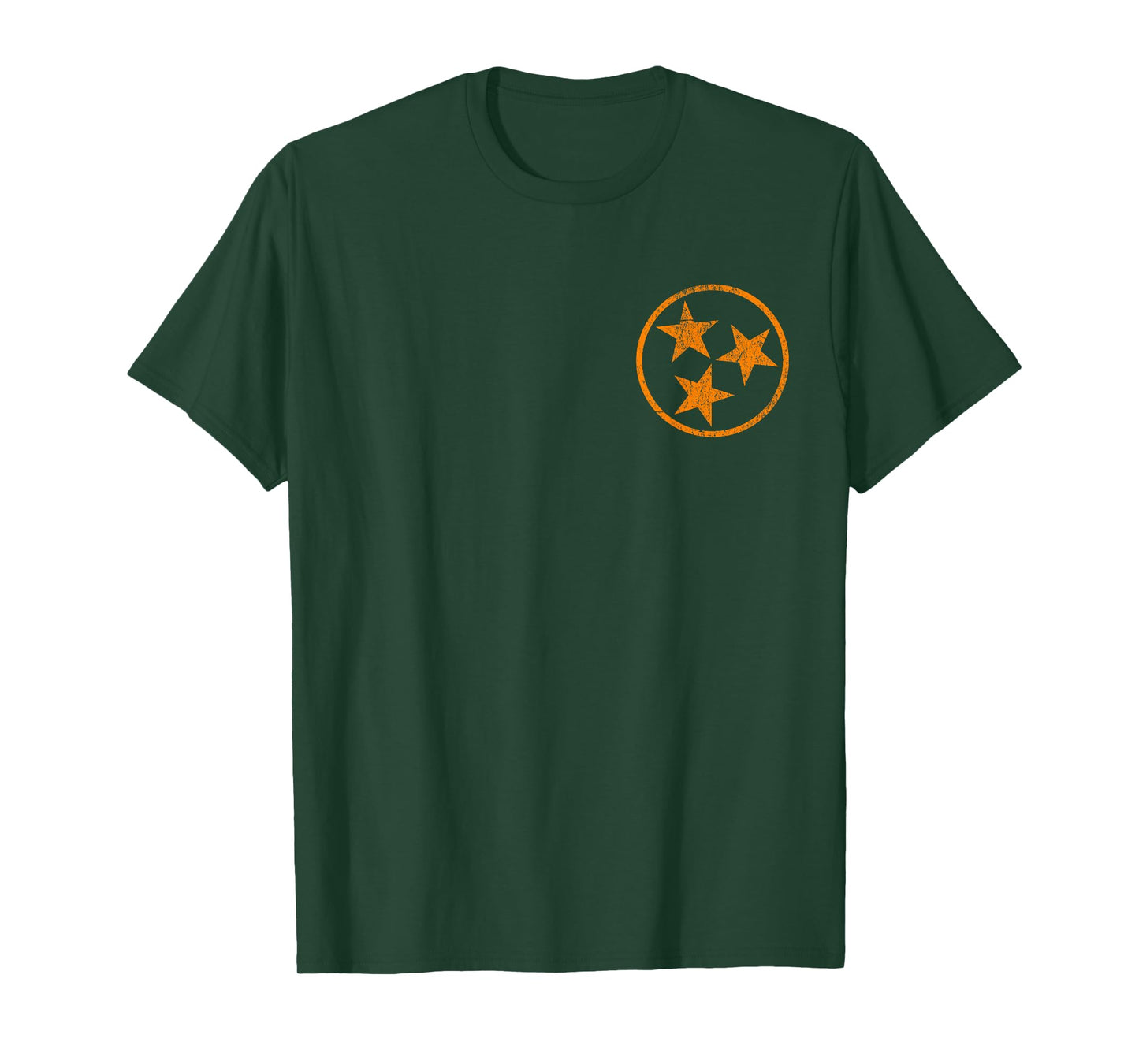 Tennessee Flag, Vintage Distressed Print Tennessee Tri-Star T-Shirt