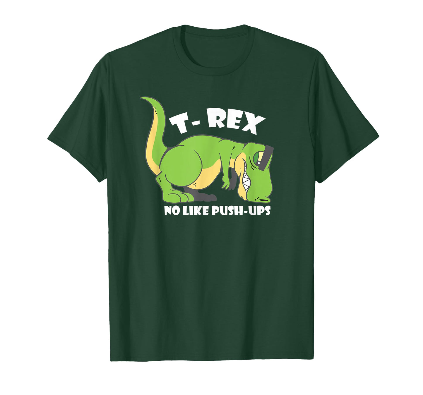 T-Rex No Like Push-Ups - Funny Dinosaur Quote Humor Tiny T-Shirt
