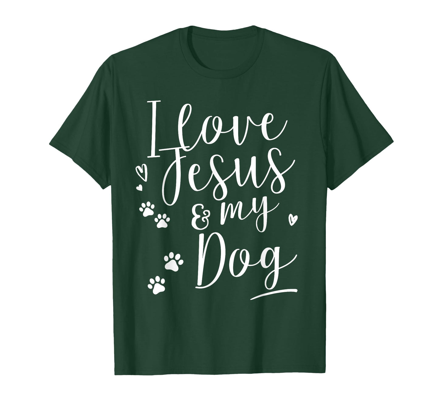 I love Jesus and my Dog Shirt T-Shirt for Men Women Girls Kids