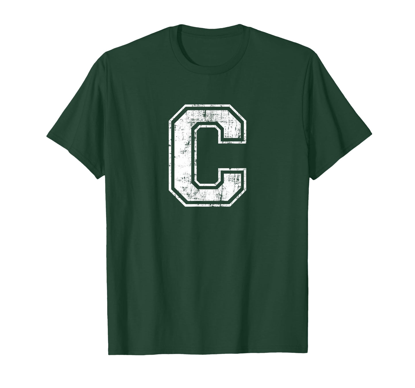Letter C Uppercase Alphabet Initial School College Varsity T-Shirt
