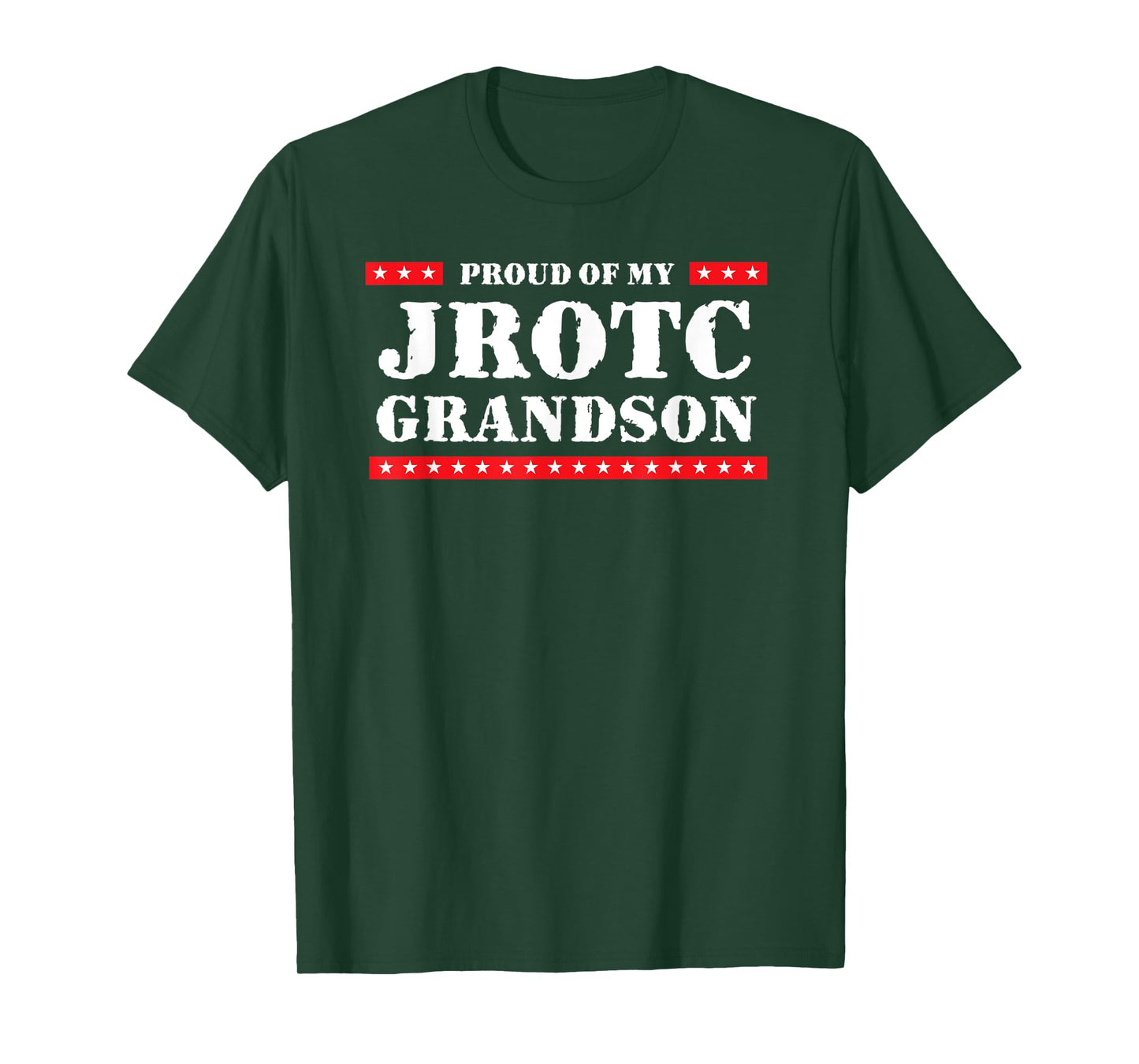 Wow T-shirts Proud of My JROTC Grandson Unisex Adult Blue Small Classic Fit T-shirt