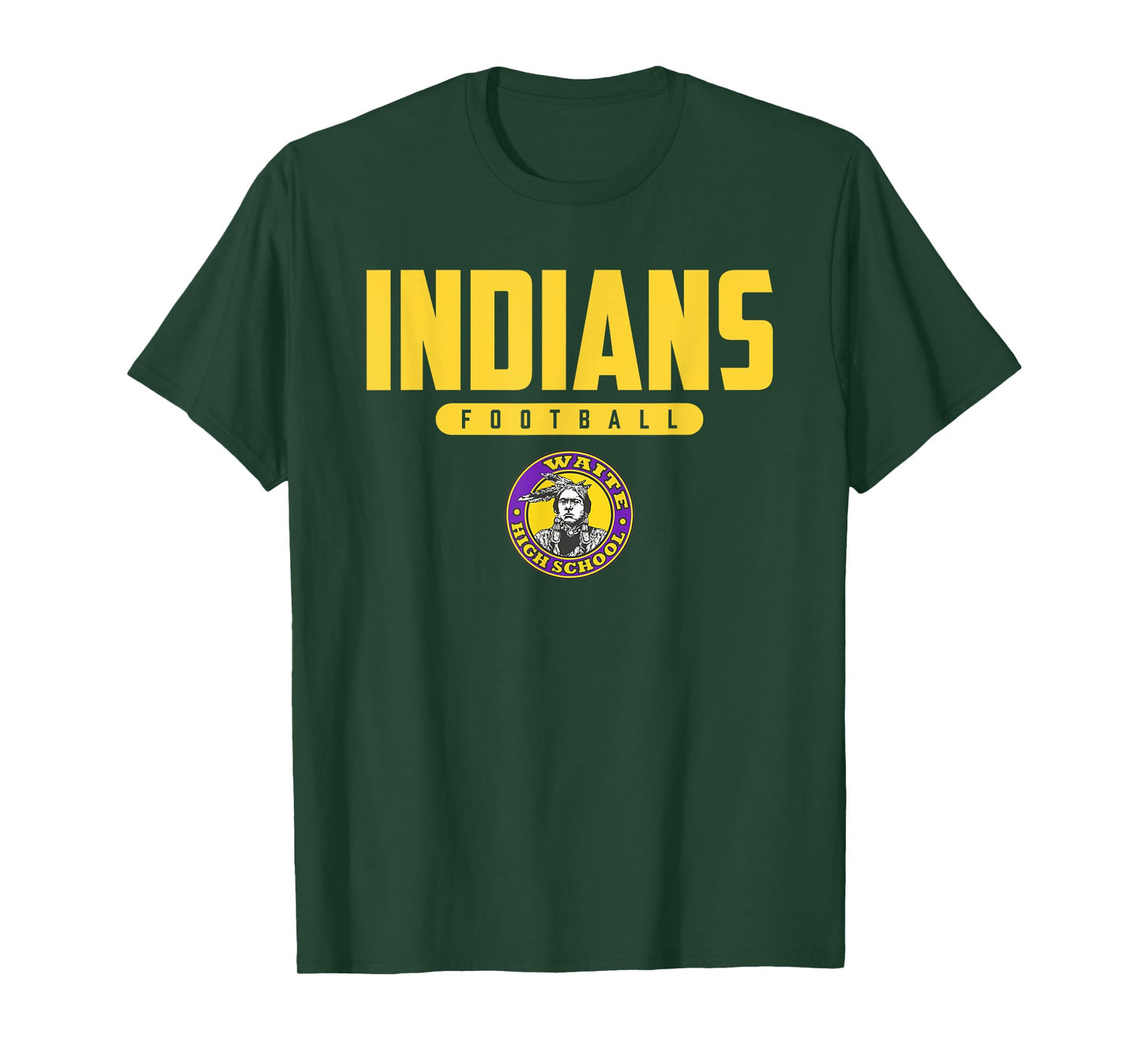 Morrison R Waite Indians Logo Football HS T-Shirt