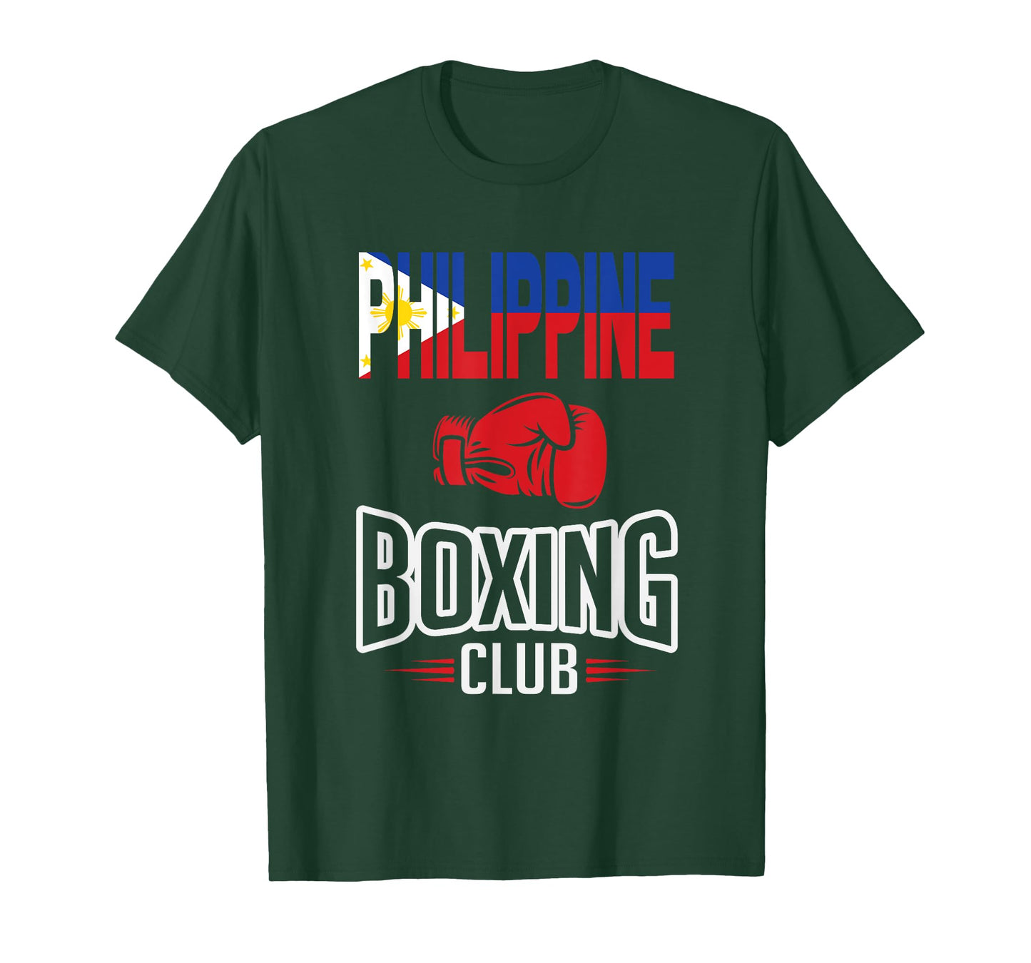 Philippine Flag Boxing Club Filipino Pinoy T-Shirt T-Shirt