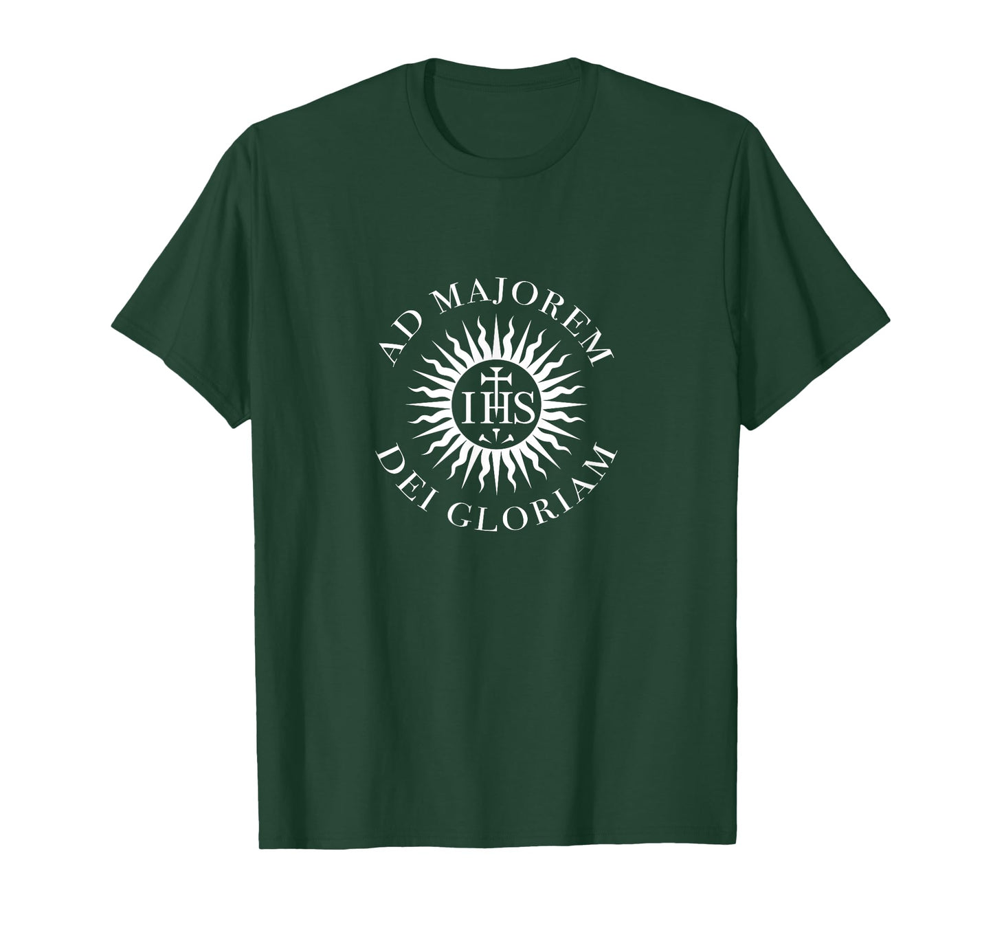Society of Jesus Jesuit Motto and Crest Catholic T-Shirt