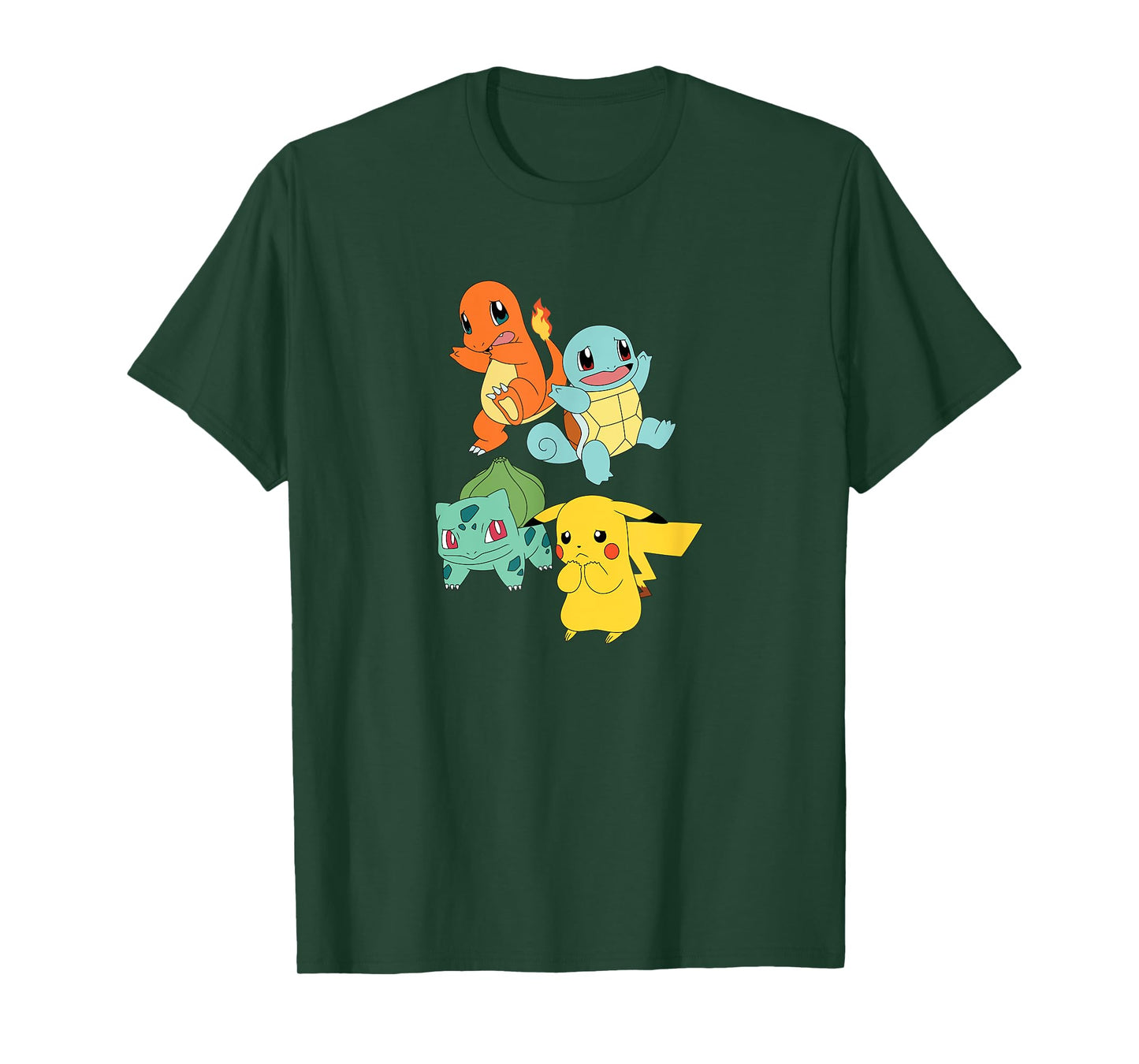 Pokémon - Pikachu Bulbasaur Squirtle Charmander T-Shirt