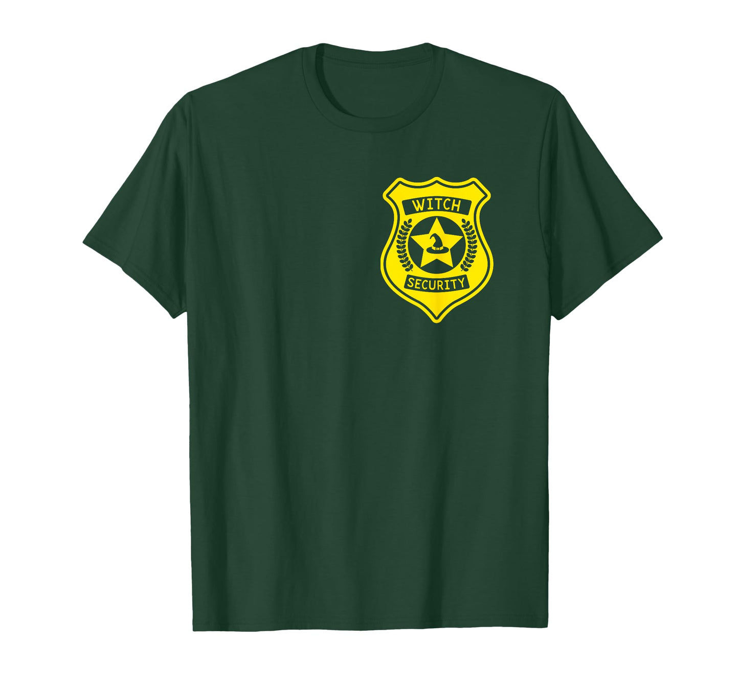 Witch Security Badge Halloween Costume for Dad T-Shirt