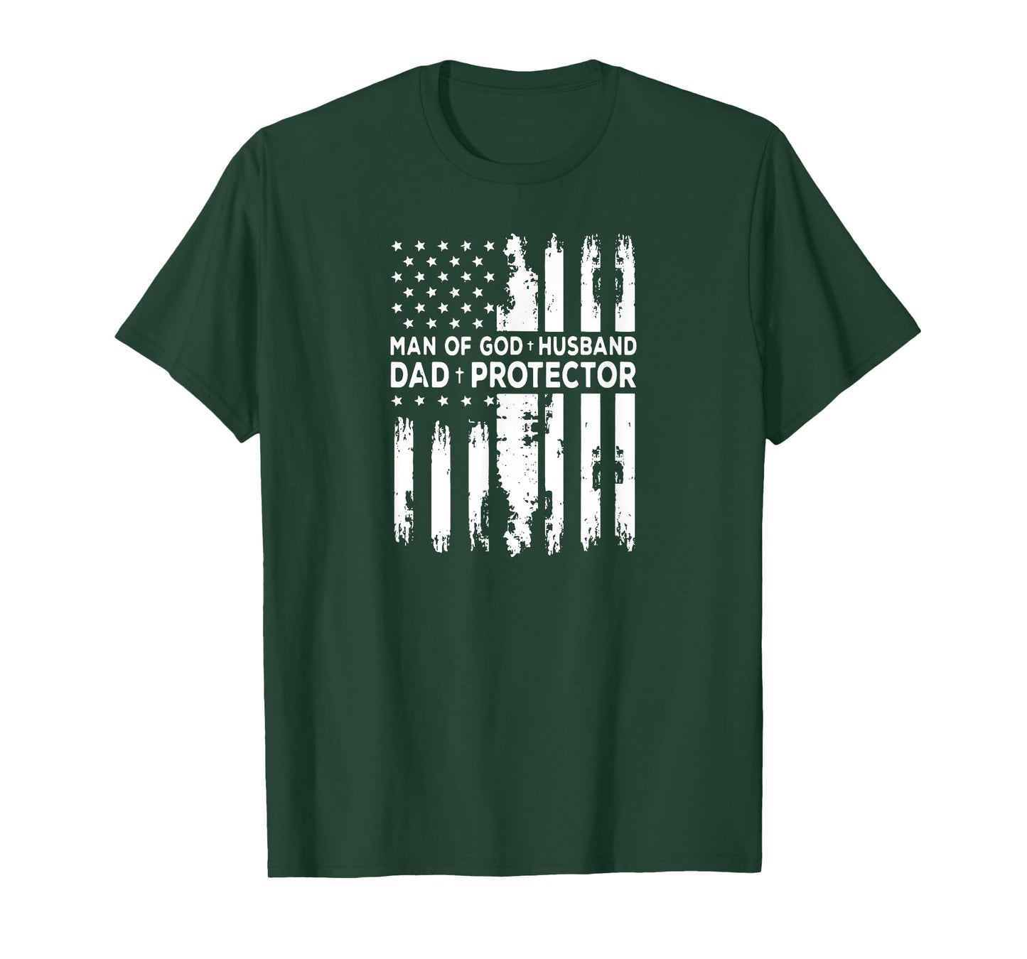 Jesus God Religious Man of God Husband Dad Protector T-Shirt