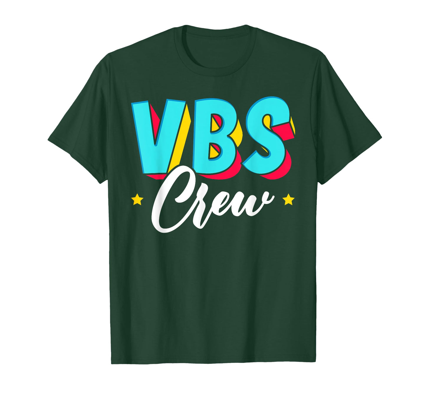 VBS Crew Vacation Bible School Paint Splatter Christian T-Shirt