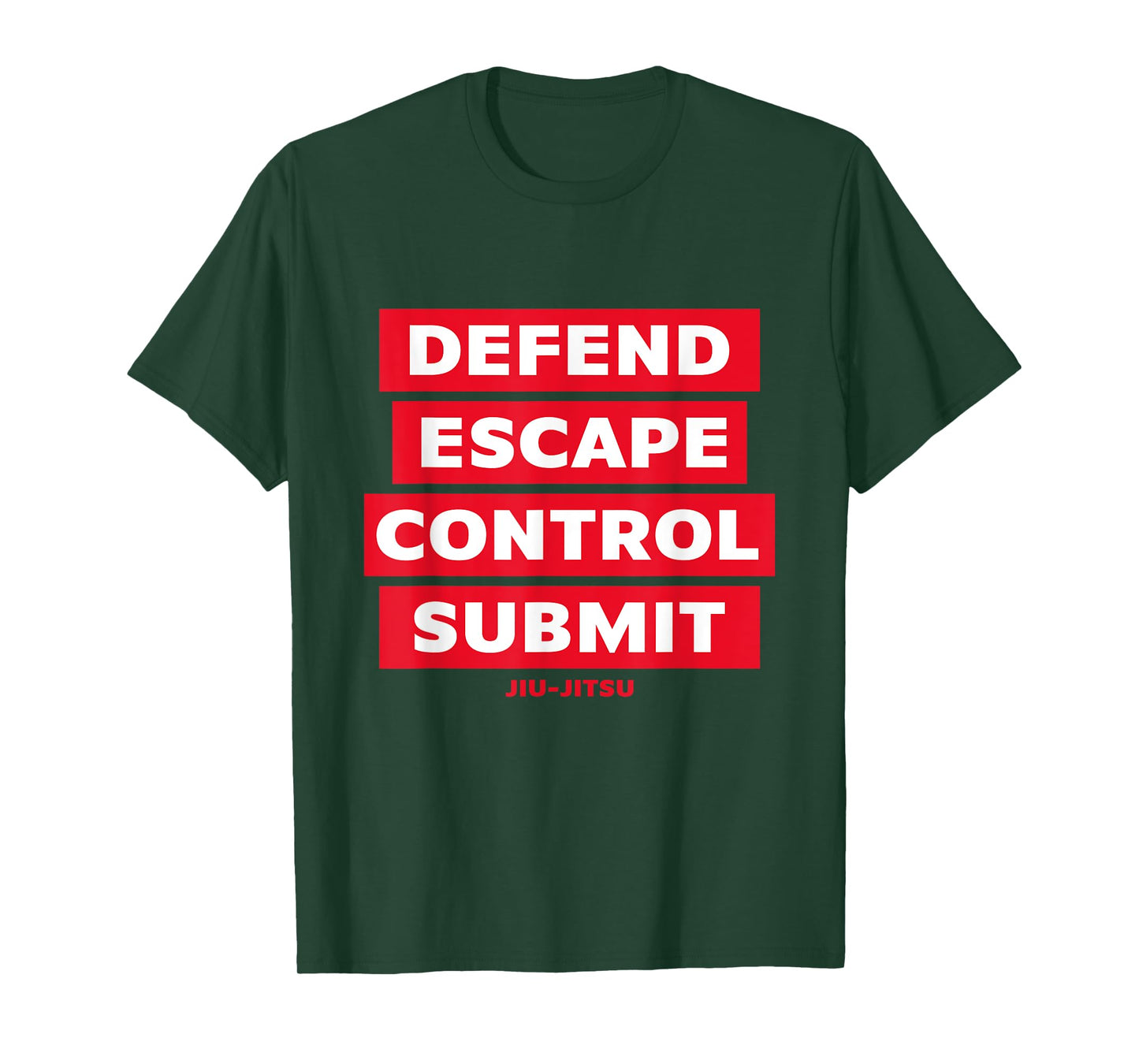 Defend Escape Control Submit DECS Jiu Jitsu MMA T-Shirt