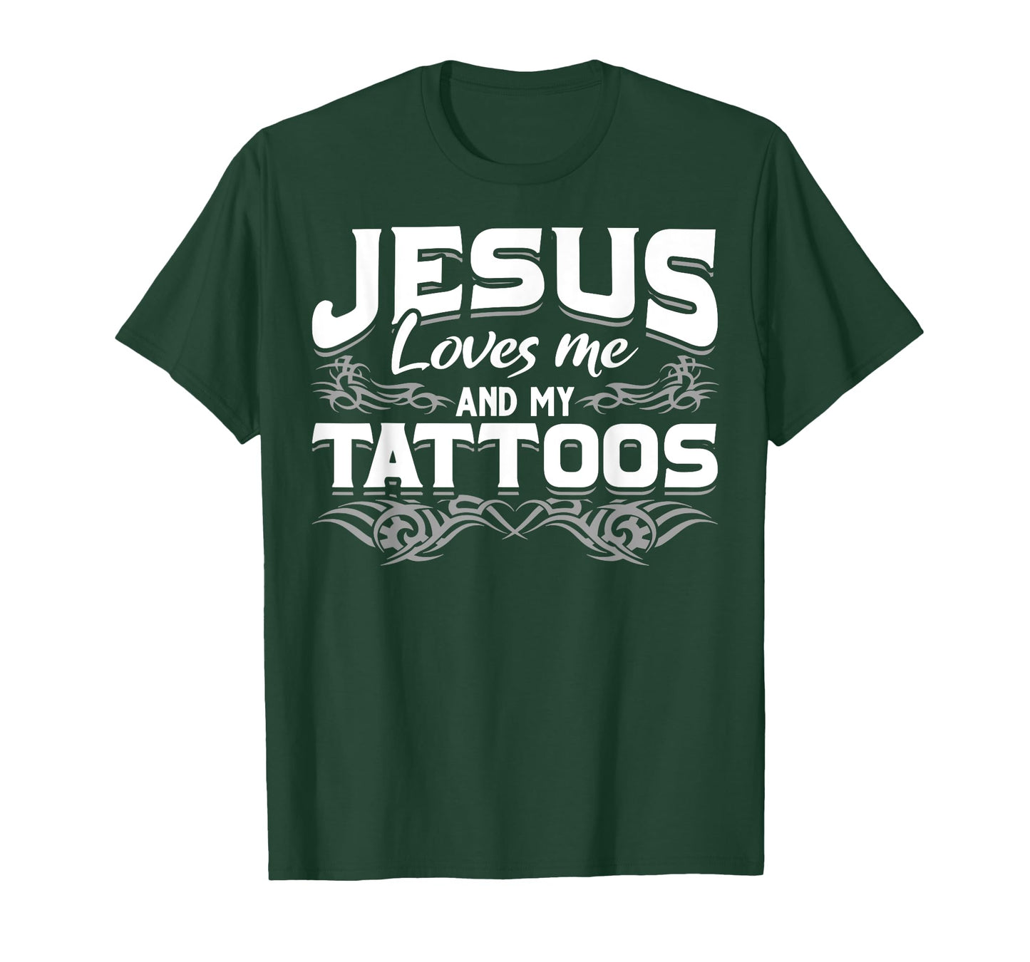 Christian Tattooist Tatted Jesus Loves Me And My Tattoos T-Shirt