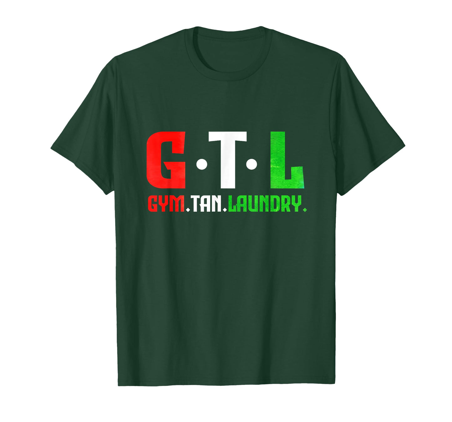 Gym Tan Laundry GTL New Jersey Garden NJ Shore Italian Flag T-Shirt