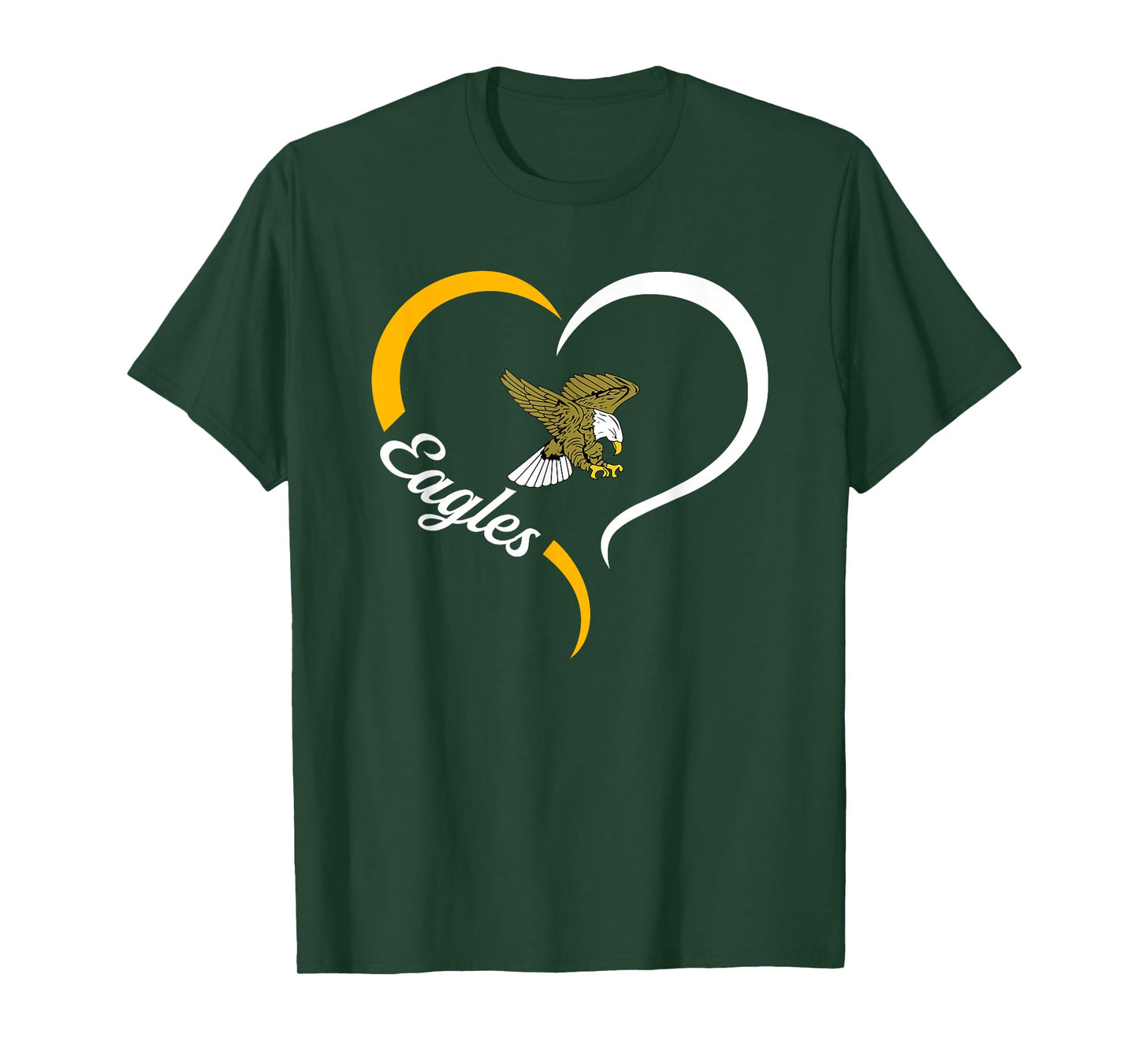 George Jenkins Eagles Logo Half Heart Slogan HS T-Shirt
