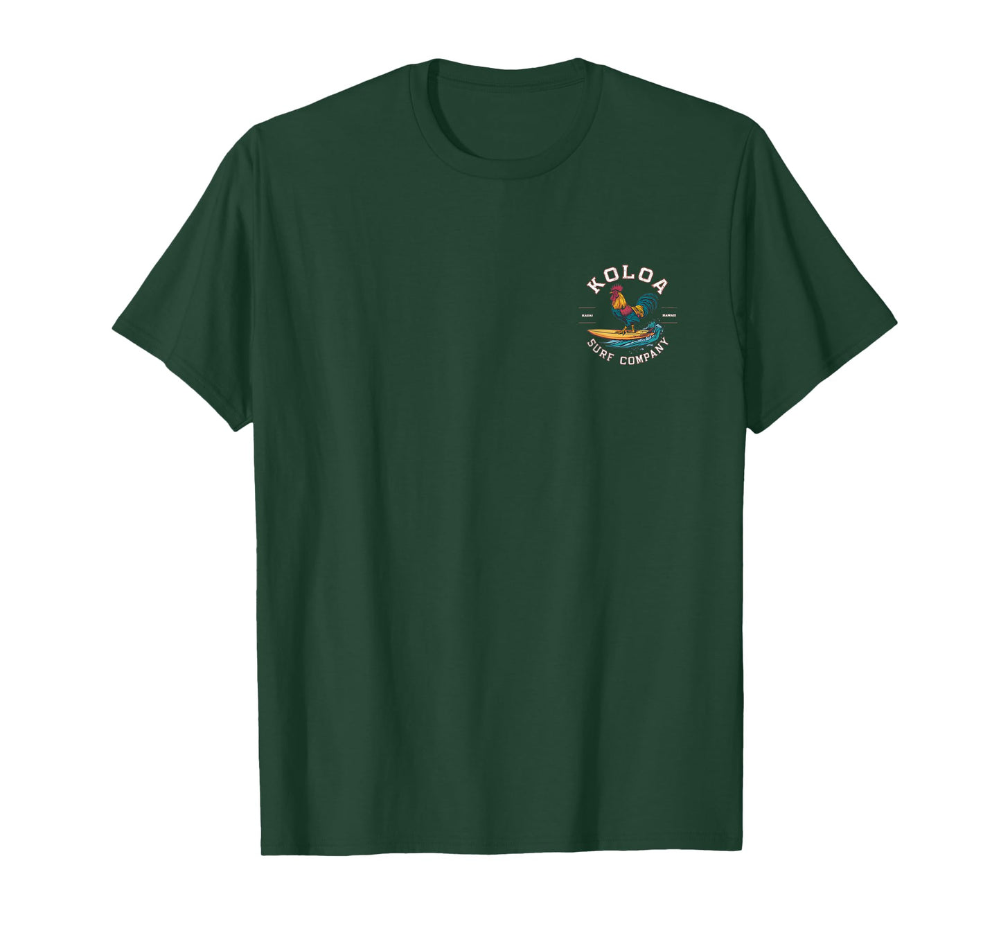 Koloa Surf Surfing Rooster Logo Lightweight, Graphic T-Shirt