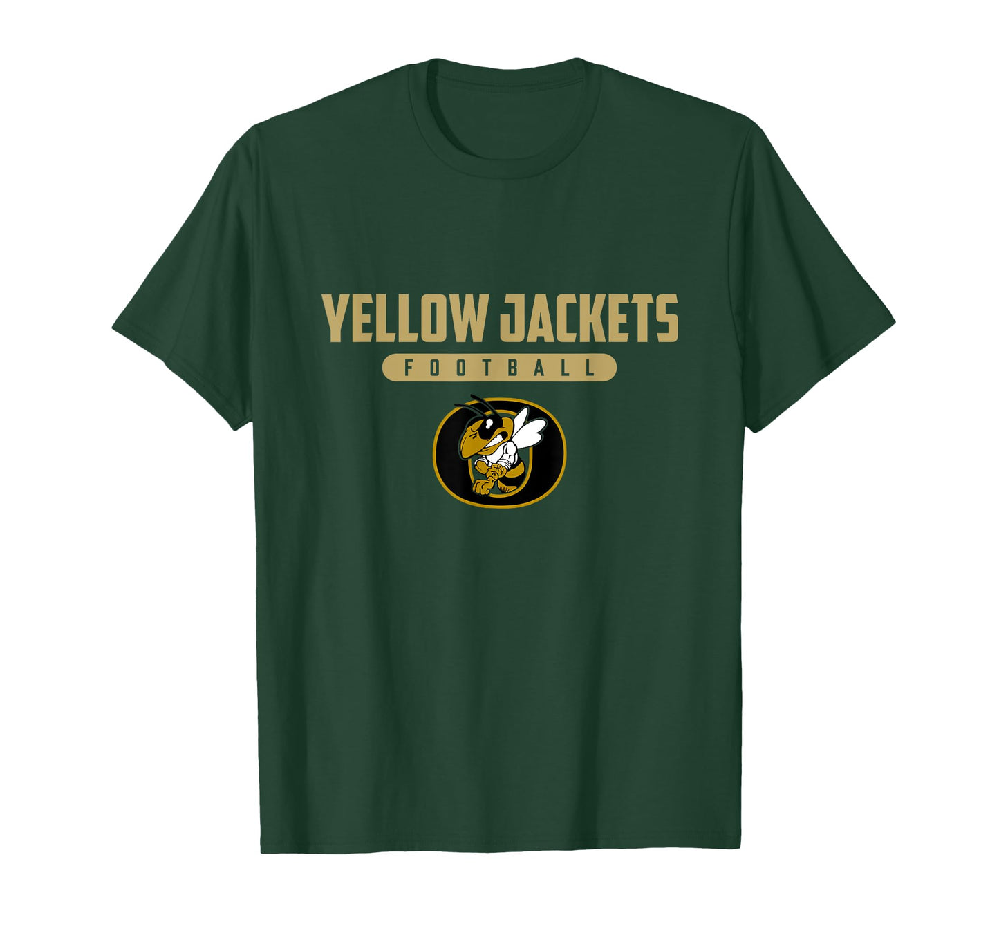 Oxford Yellow Jackets Logo Football HS T-Shirt