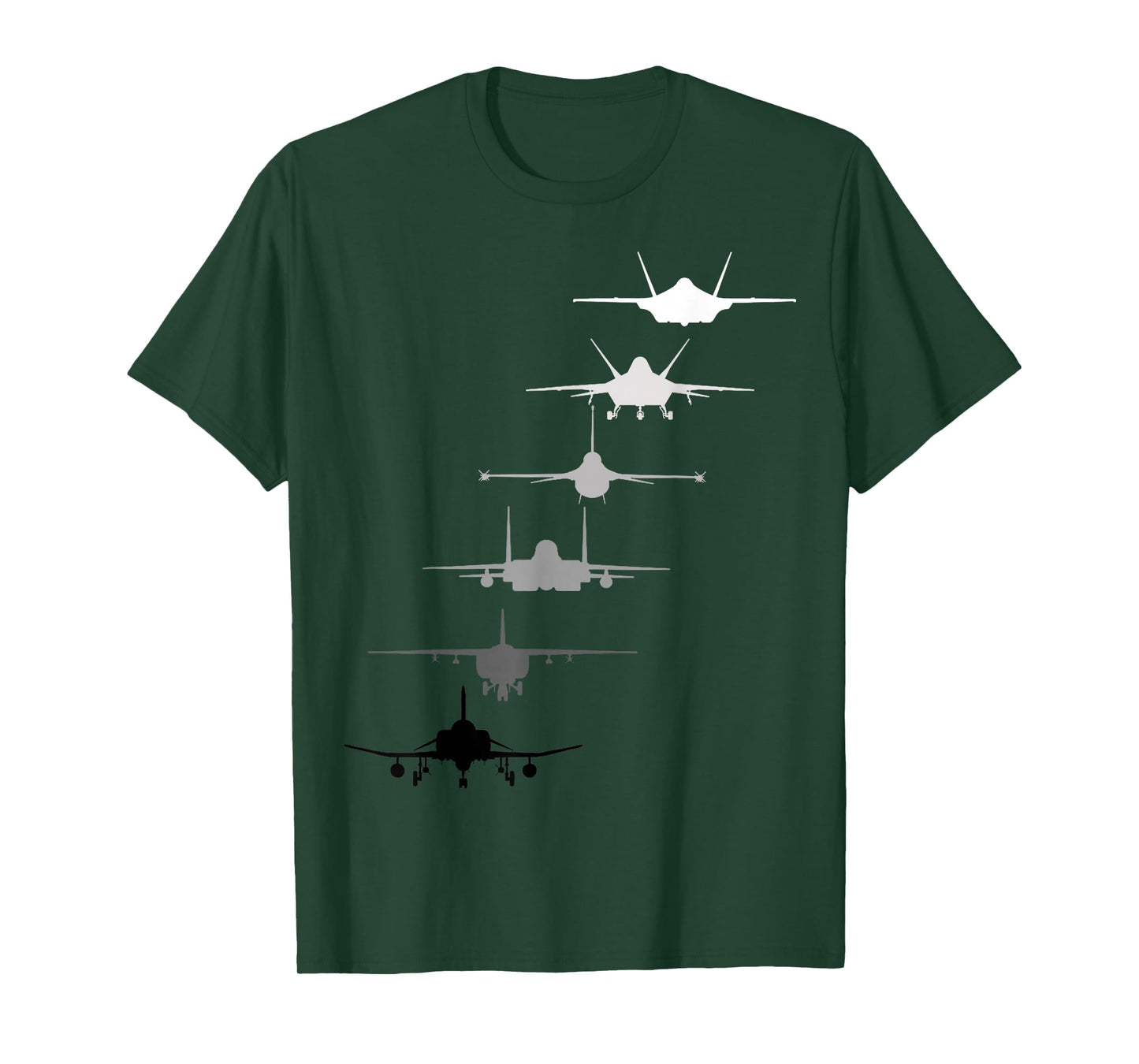 Air Force Fighter Jets F-4 F-111 F-15 F-16 F-22 F-35 T-Shirt