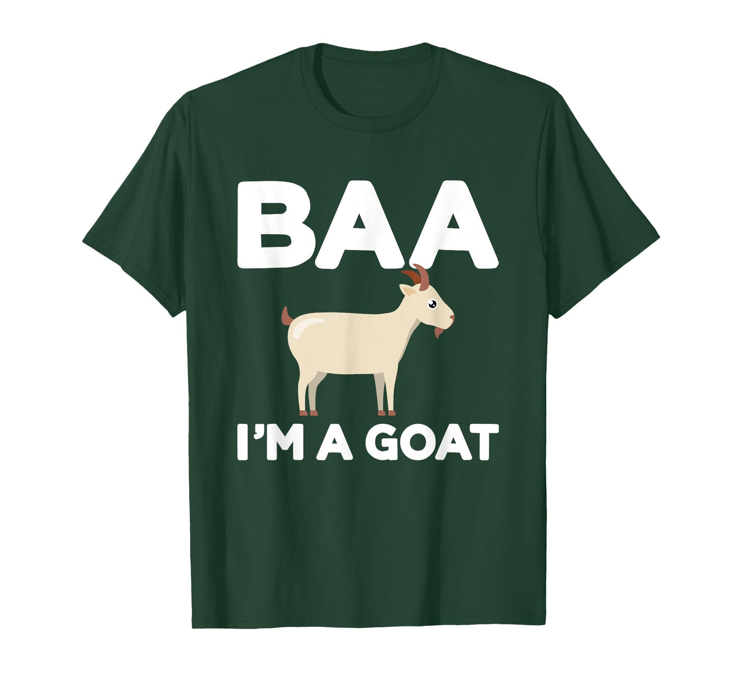 Baa Im a goat funny lazy DIY costume for halloween party T-Shirt
