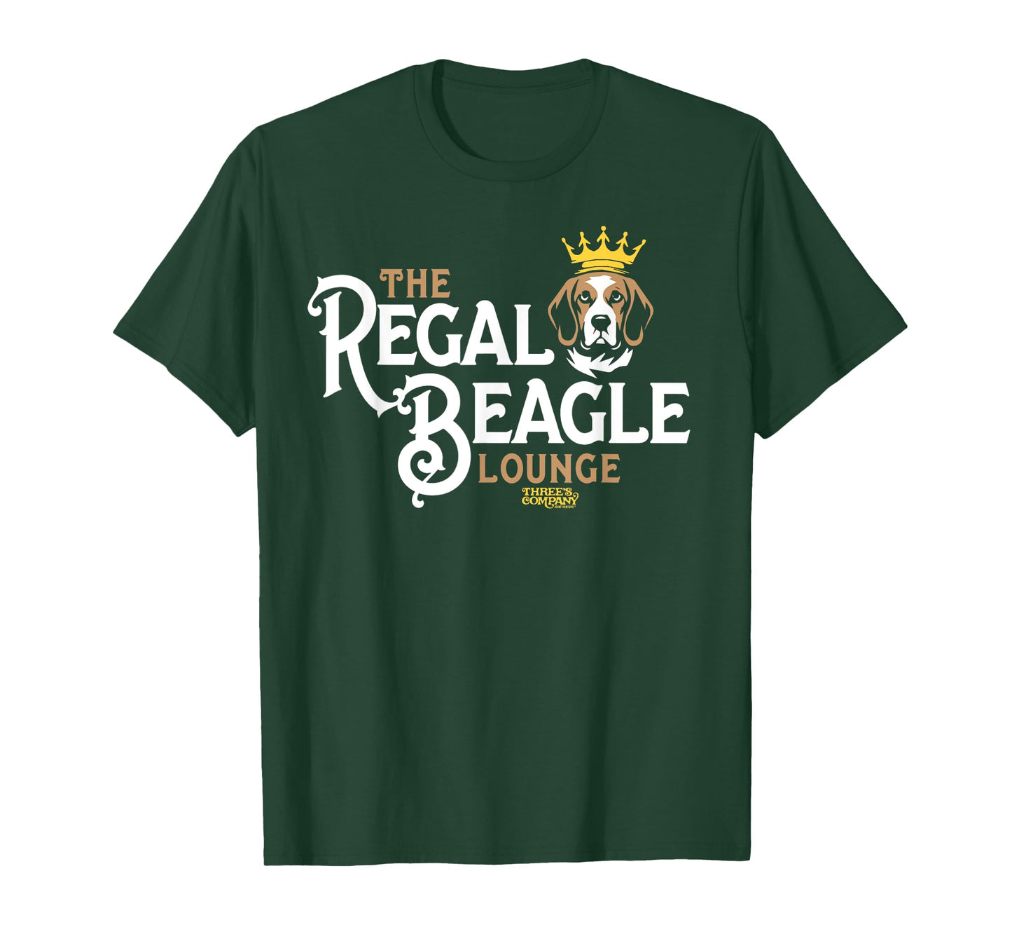 The Regal Beagle Pub Three's Company Retro Dog Crown Men Women Girls Kids T-Shirt