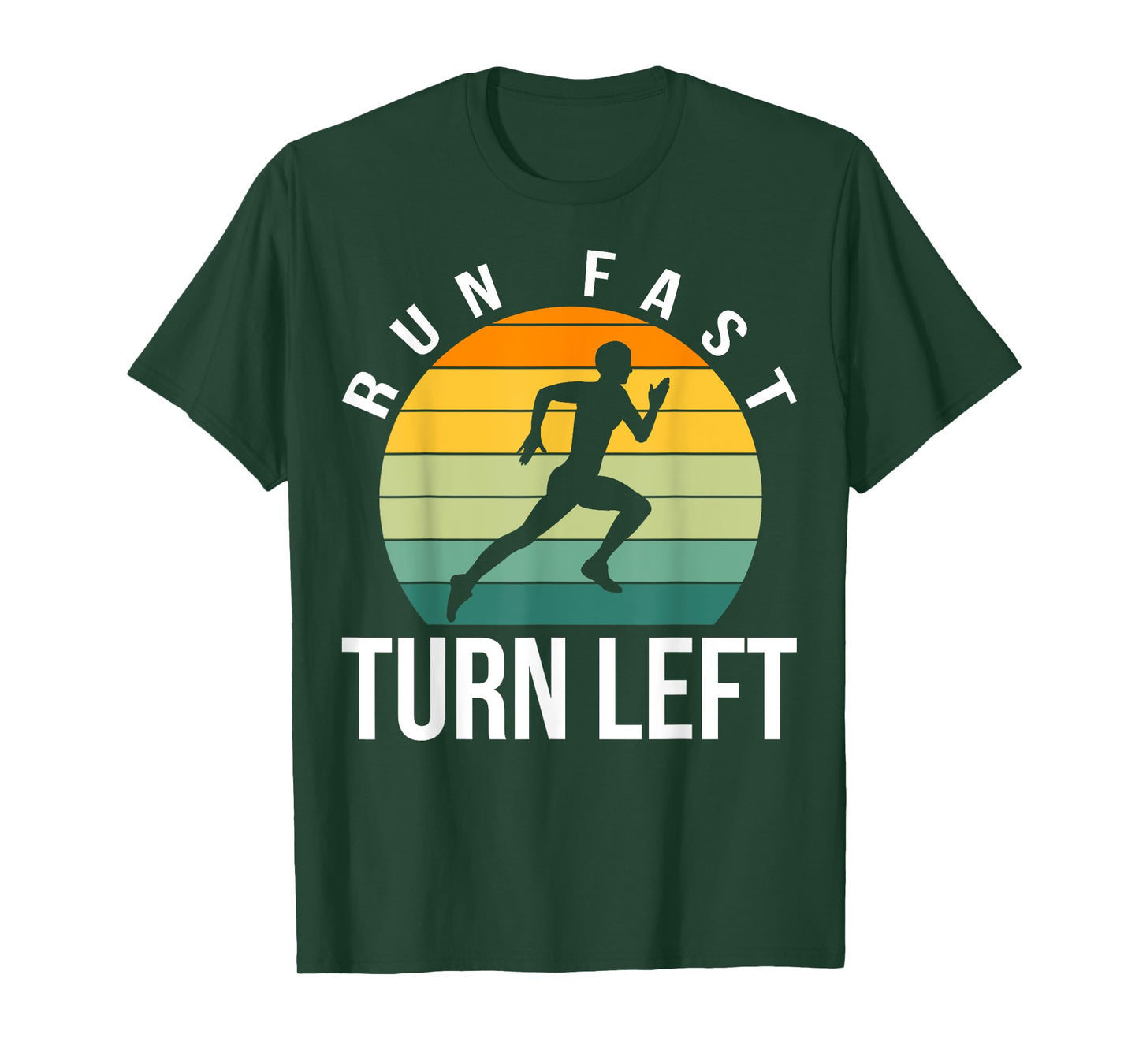 Run Fast Turn Left Track T-Shirt