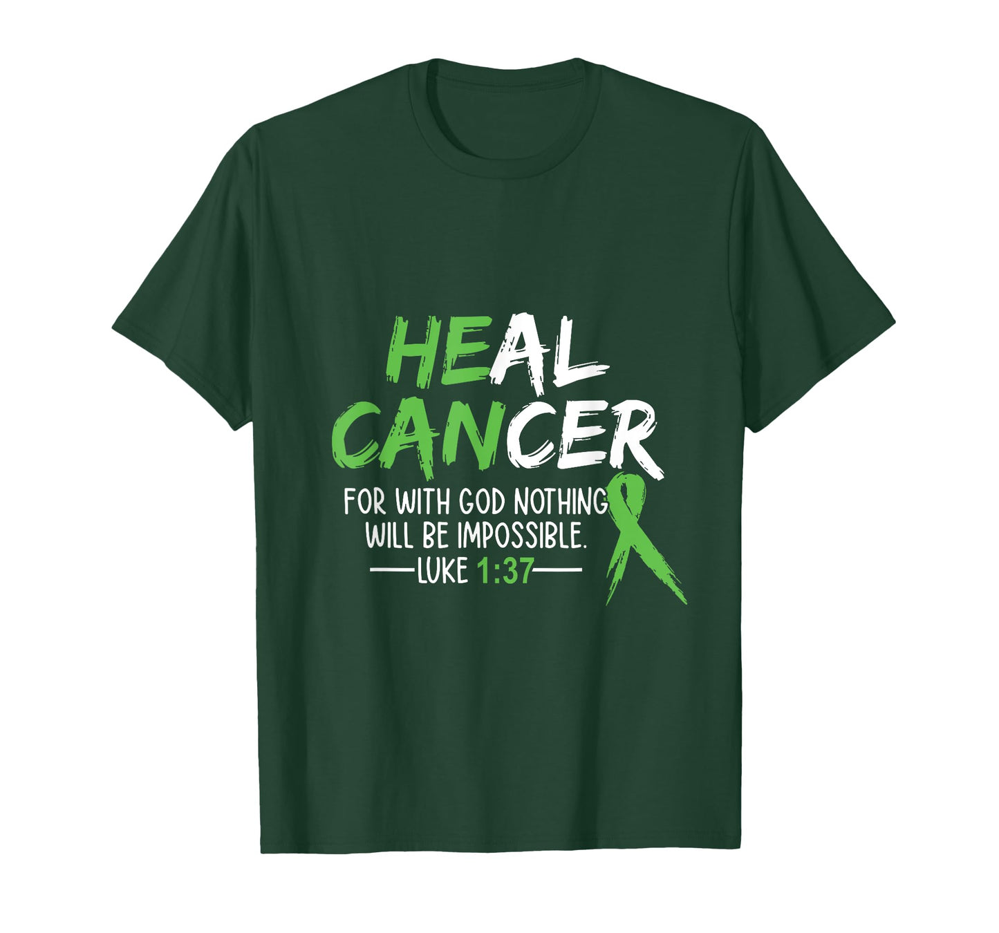 He Can Heal Cancer shirt Bile Duct Cancer Awareness T-Shirt
