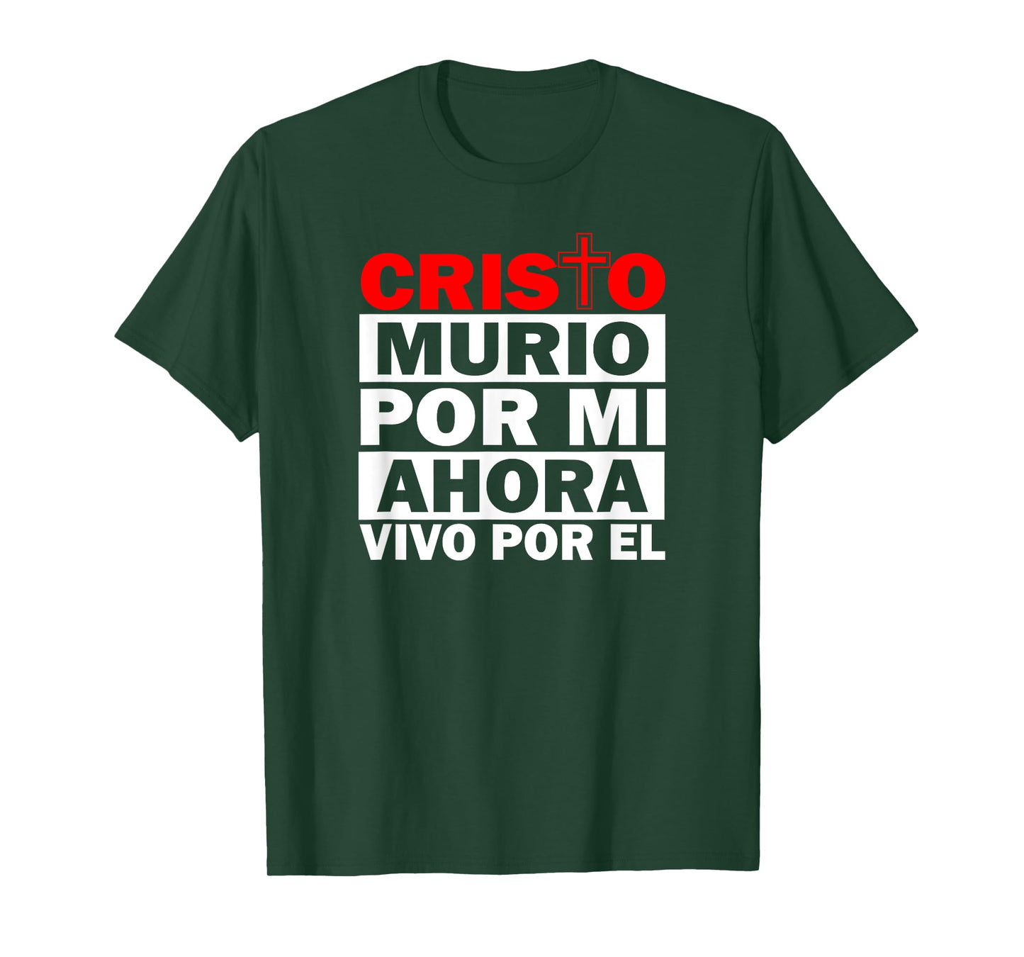 cristo murio por mi camisas cristianas spanish christian T-Shirt