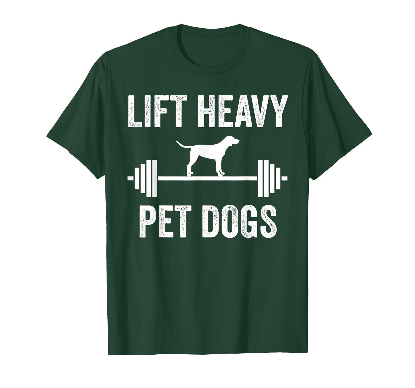 Lift Heavy Pet Dogs Funny Gym Workout Weight Lifter T-Shirt