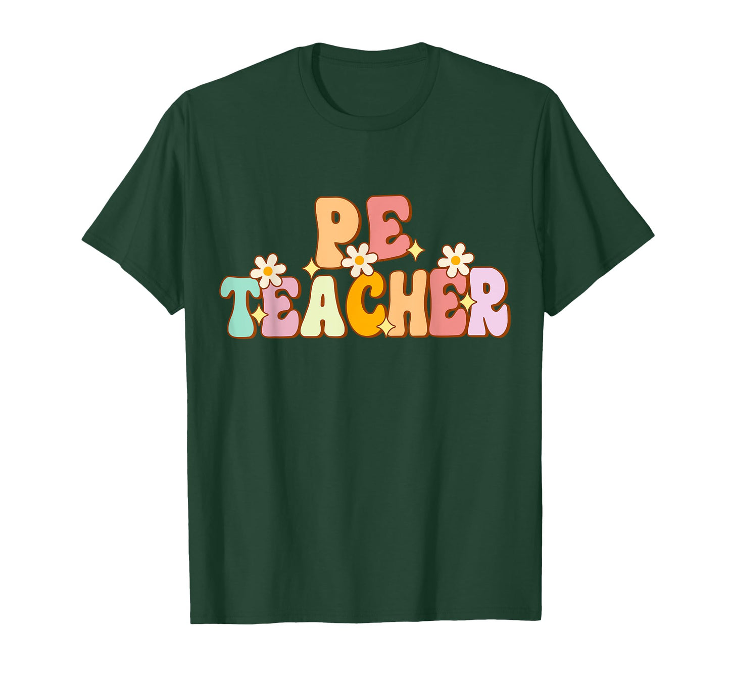 Groovy Physical Education Teacher PE Squad back To School T-Shirt