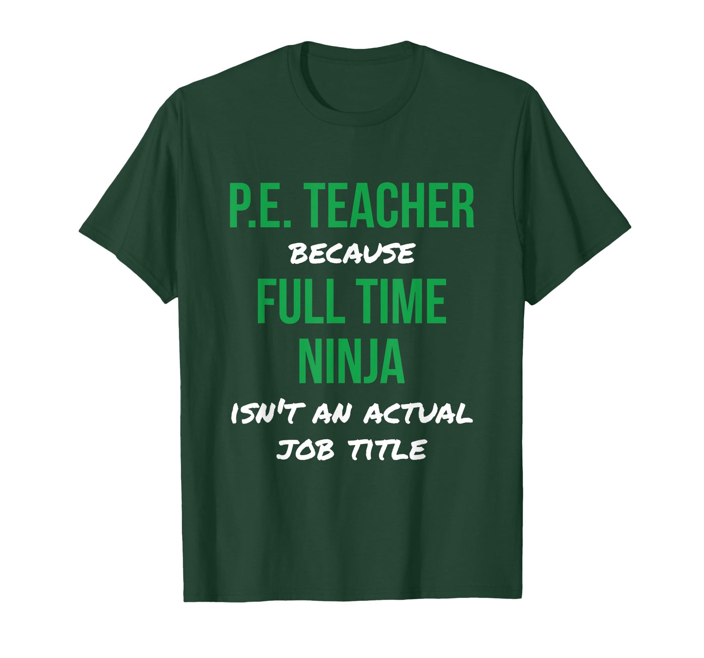 P.E. Teacher Ninja Tee Physical Education Teacher PE T-Shirt T-Shirt