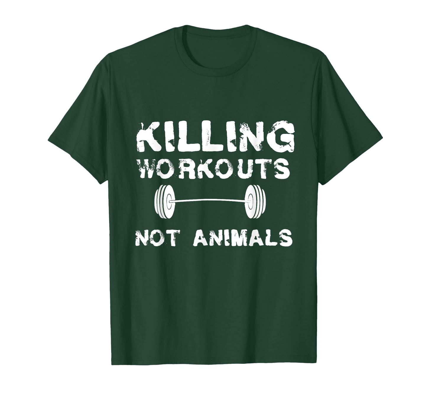 Killing Workouts Not Animals T-shirt Vegan Bodybuilder Shirt T-Shirt