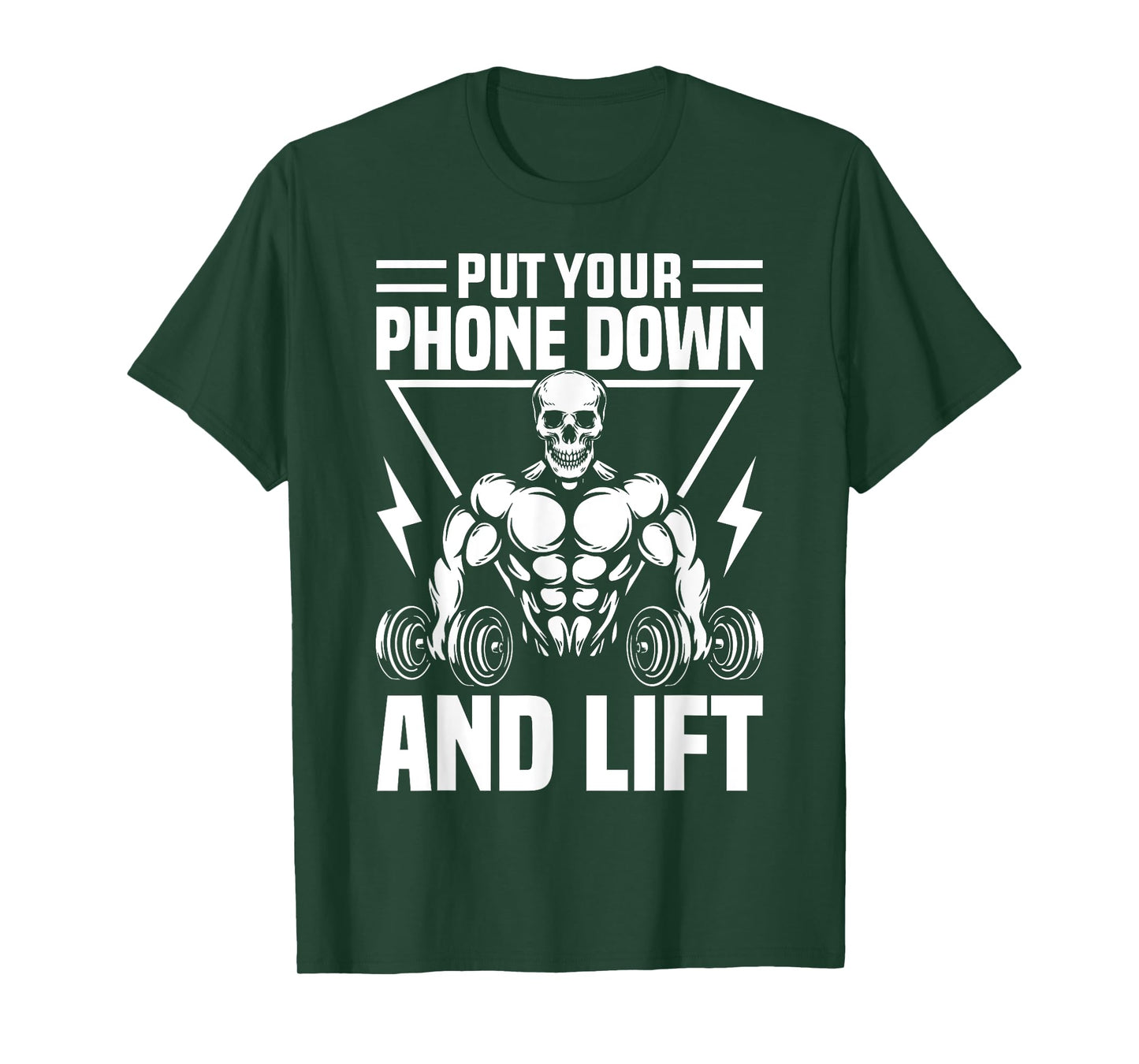 Put Your Phone Down And Lift Gym Etiquette Fitness Rules Fun T-Shirt