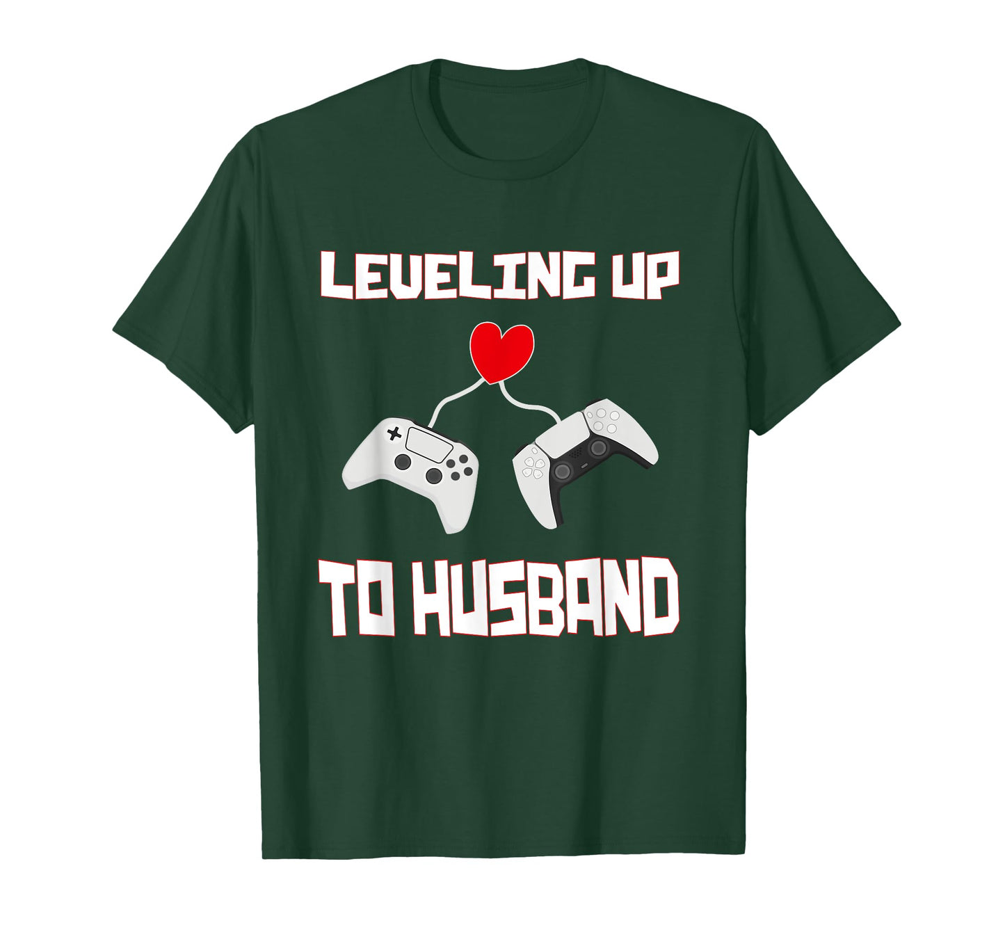 Mens Leveling Up to Husband Groom Gamer Husband Marriage T-Shirt