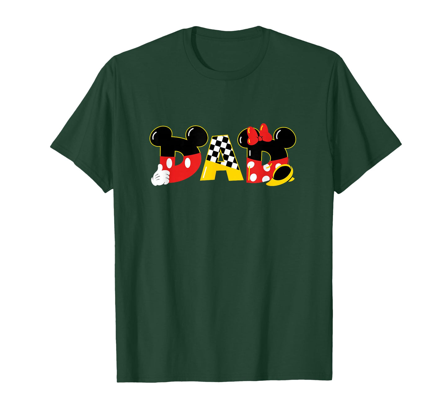 Disney Mickey Mouse & Minnie Mouse Dad Father’s Day Birthday T-Shirt