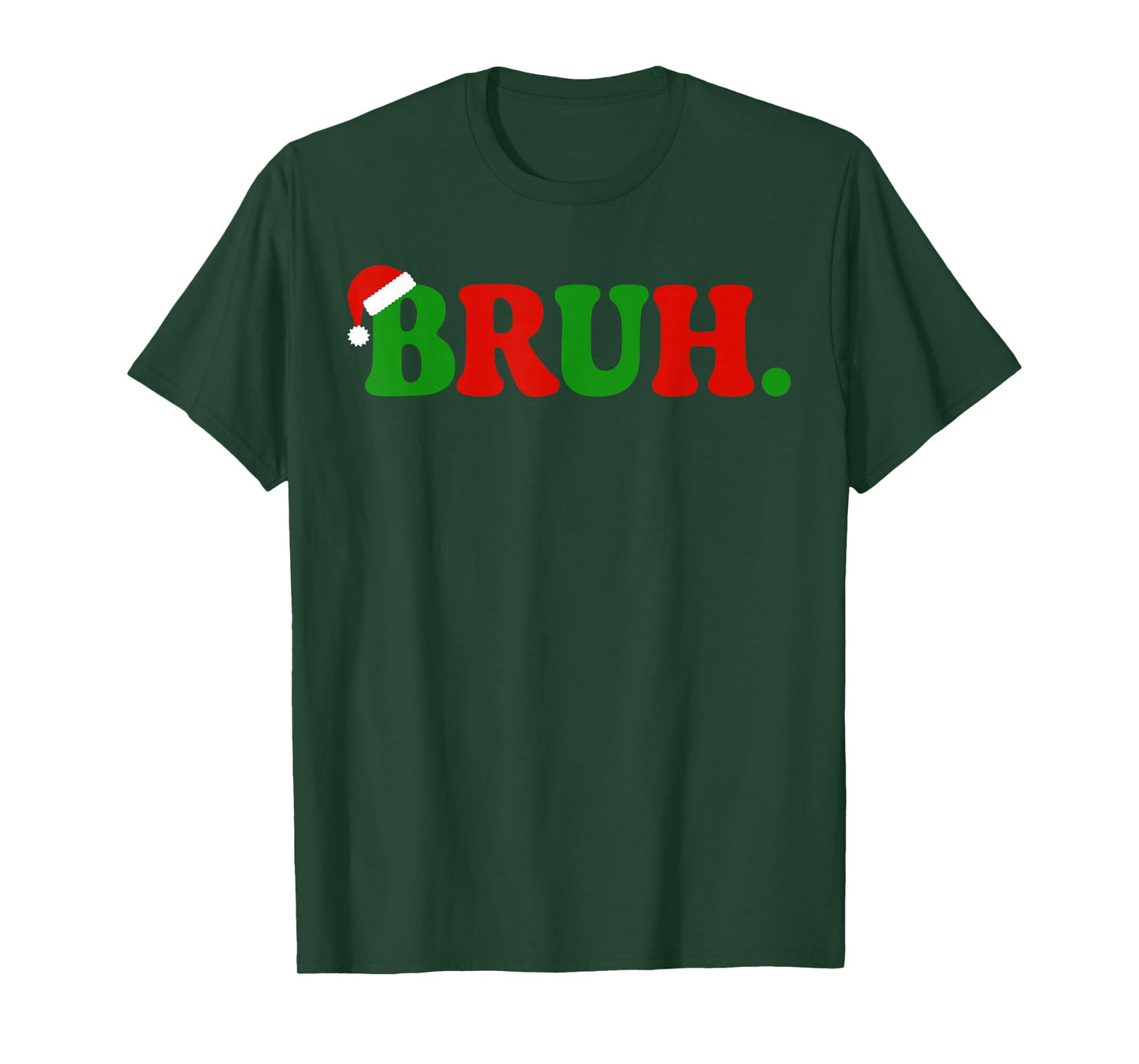 Bruh Meme Funny Saying Bro Greeting Teens Boys Men Christmas T-Shirt