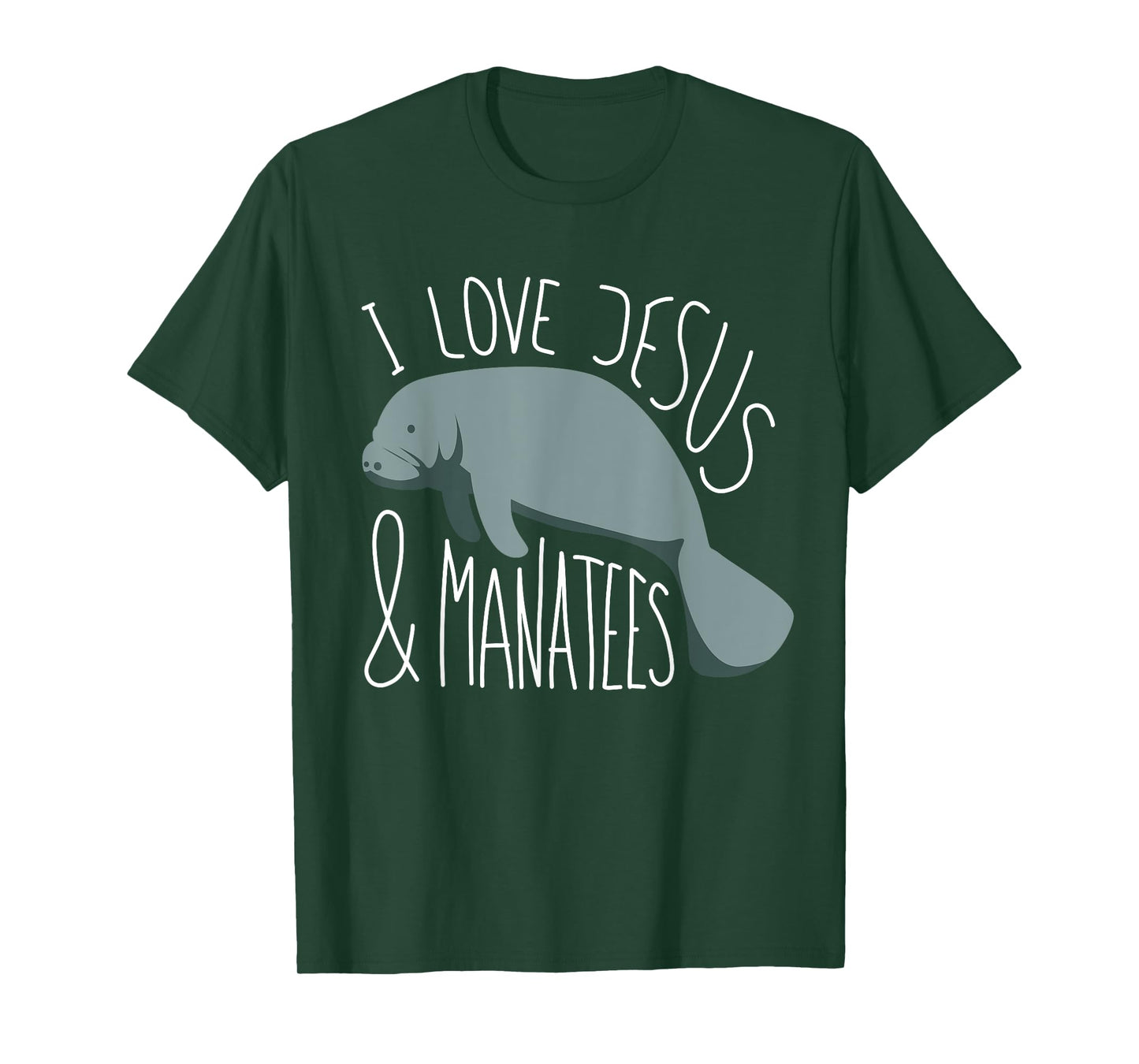 Manatee Lover I Jesus & Manatees I Sea Cow T-Shirt