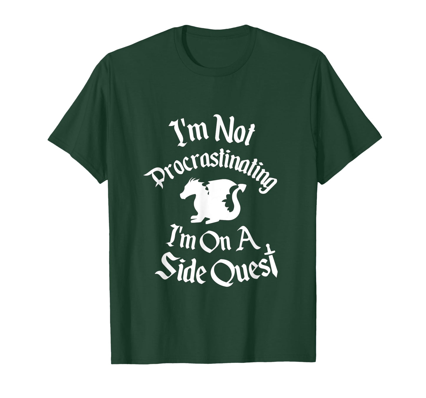 I'm Not Procrastinating, It's a Side Quest Funny RPG Gamer T-Shirt