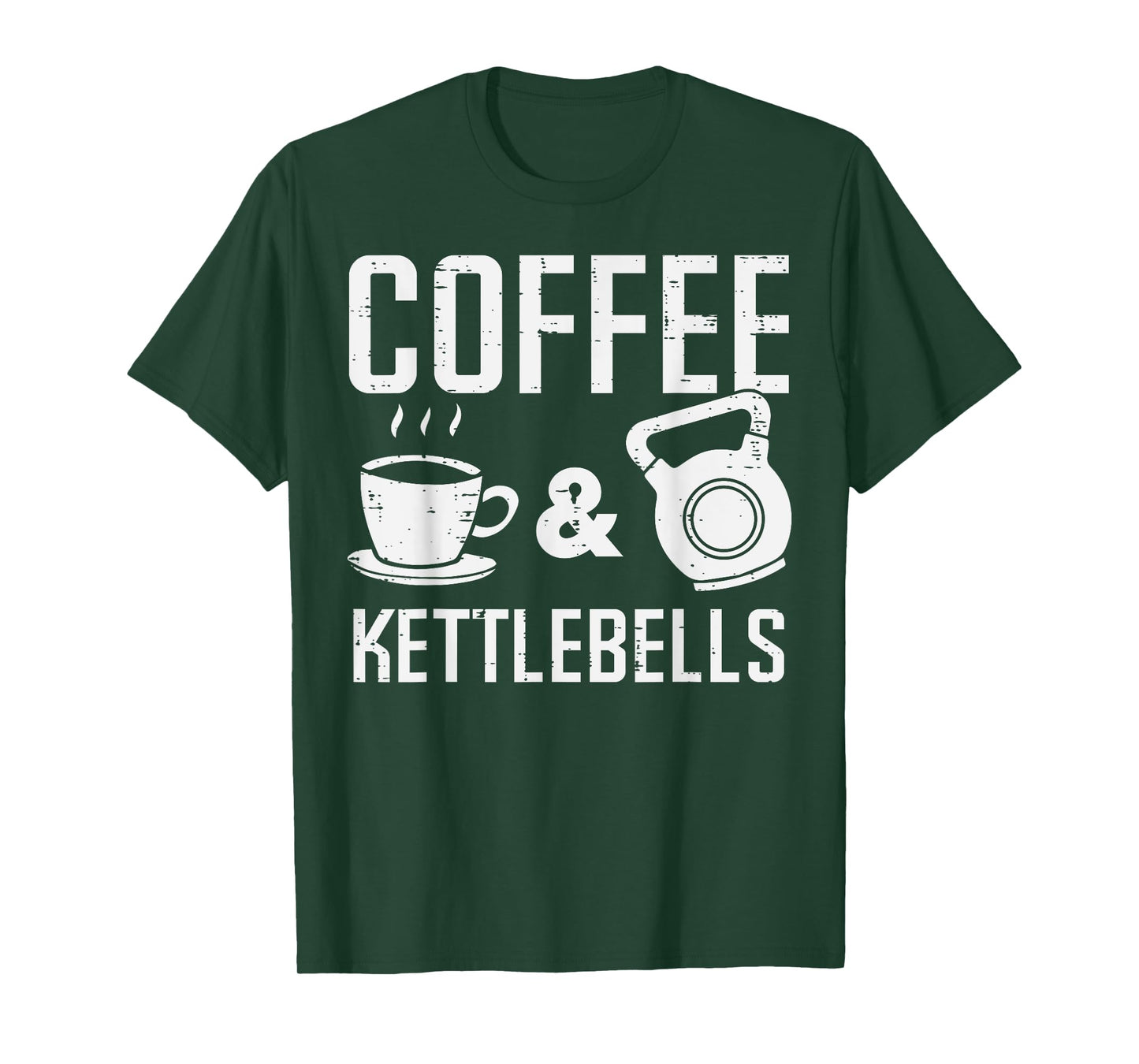 Gym Coffee Kettlebells Workout Exercise Fitness Women Men T-Shirt