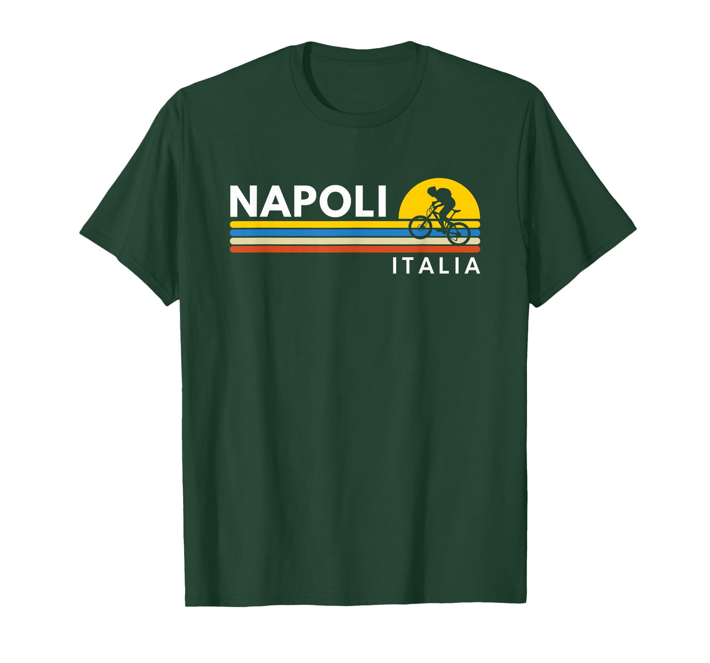 Napoli Italia Italy Vintage Retro Souvenirs Biking T-Shirt