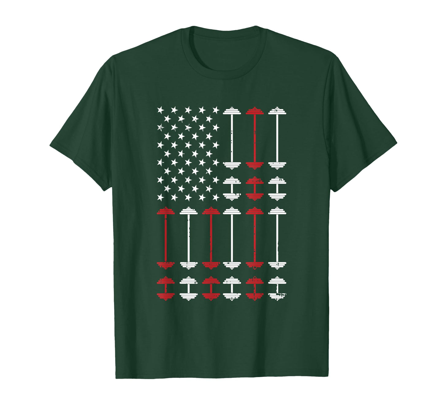 American Flag Gym 4th Of July Fitness Athlete Trainer T-Shirt