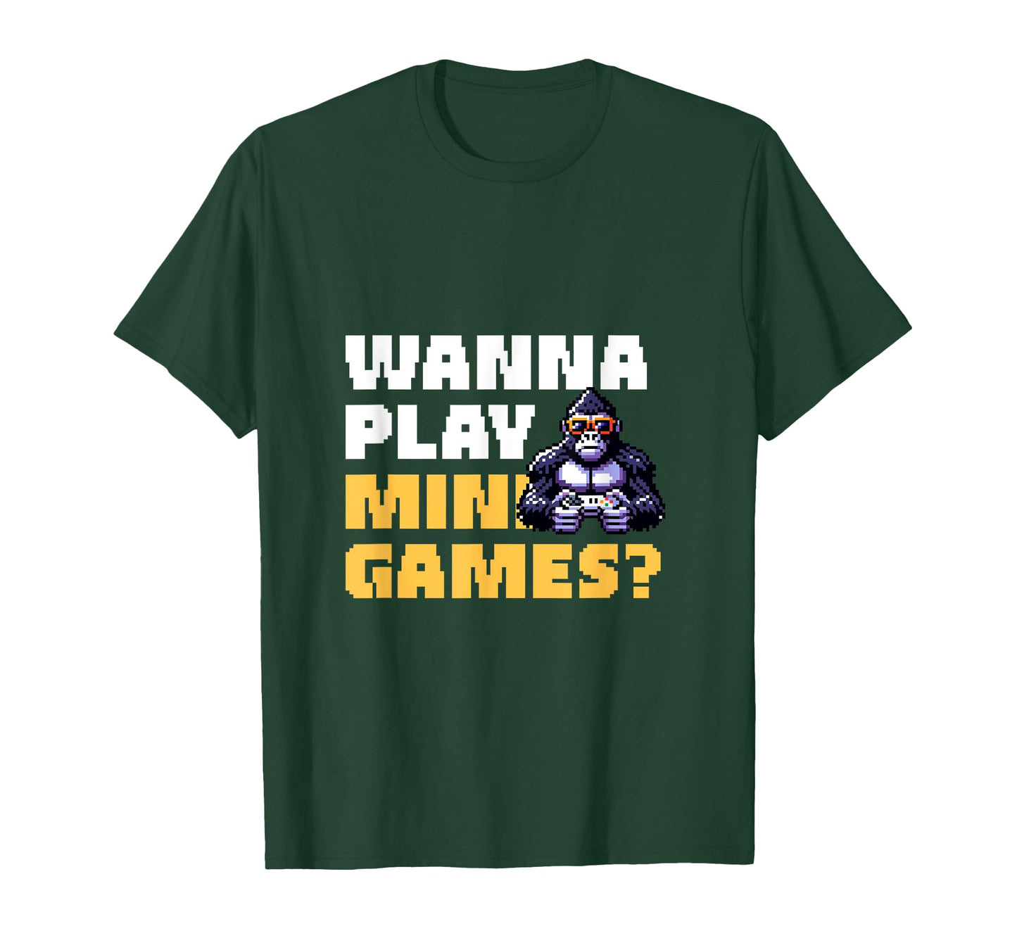 Wanna Play Mini Games? Retro Gorilla Gamer T-Shirt