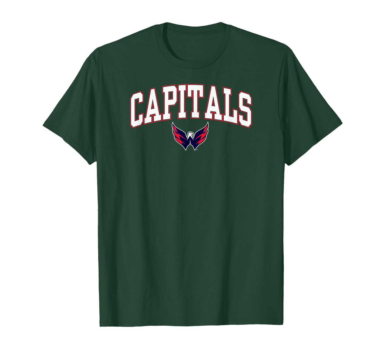 Washington Capitals Arch Over T-Shirt - Black, Small, Unisex-Adults, Short Sleeve, T-Shirt, NHL, Team Logo