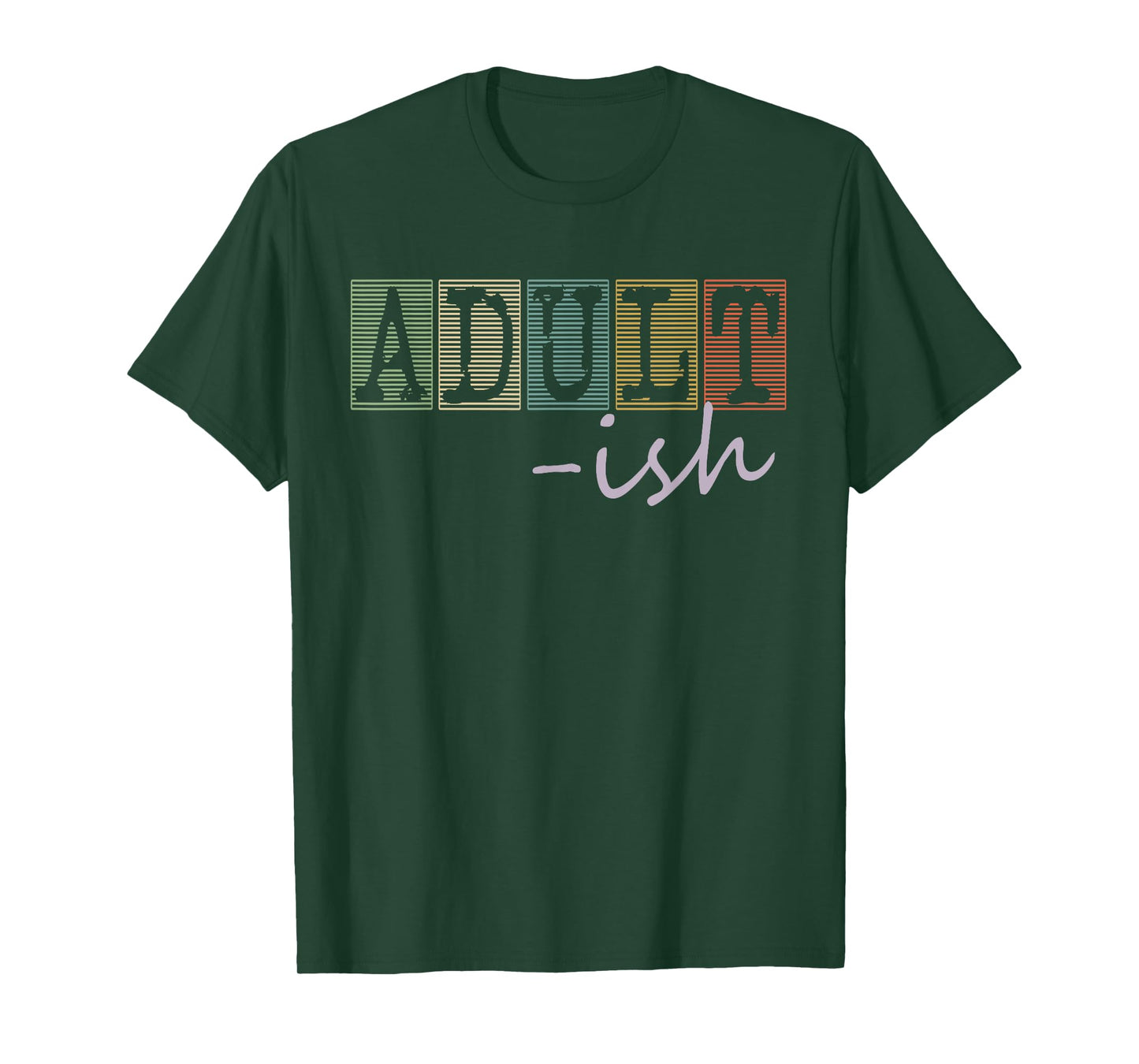 Adultish Funny Sayings Vintage Style Graphic Novelty T-Shirt