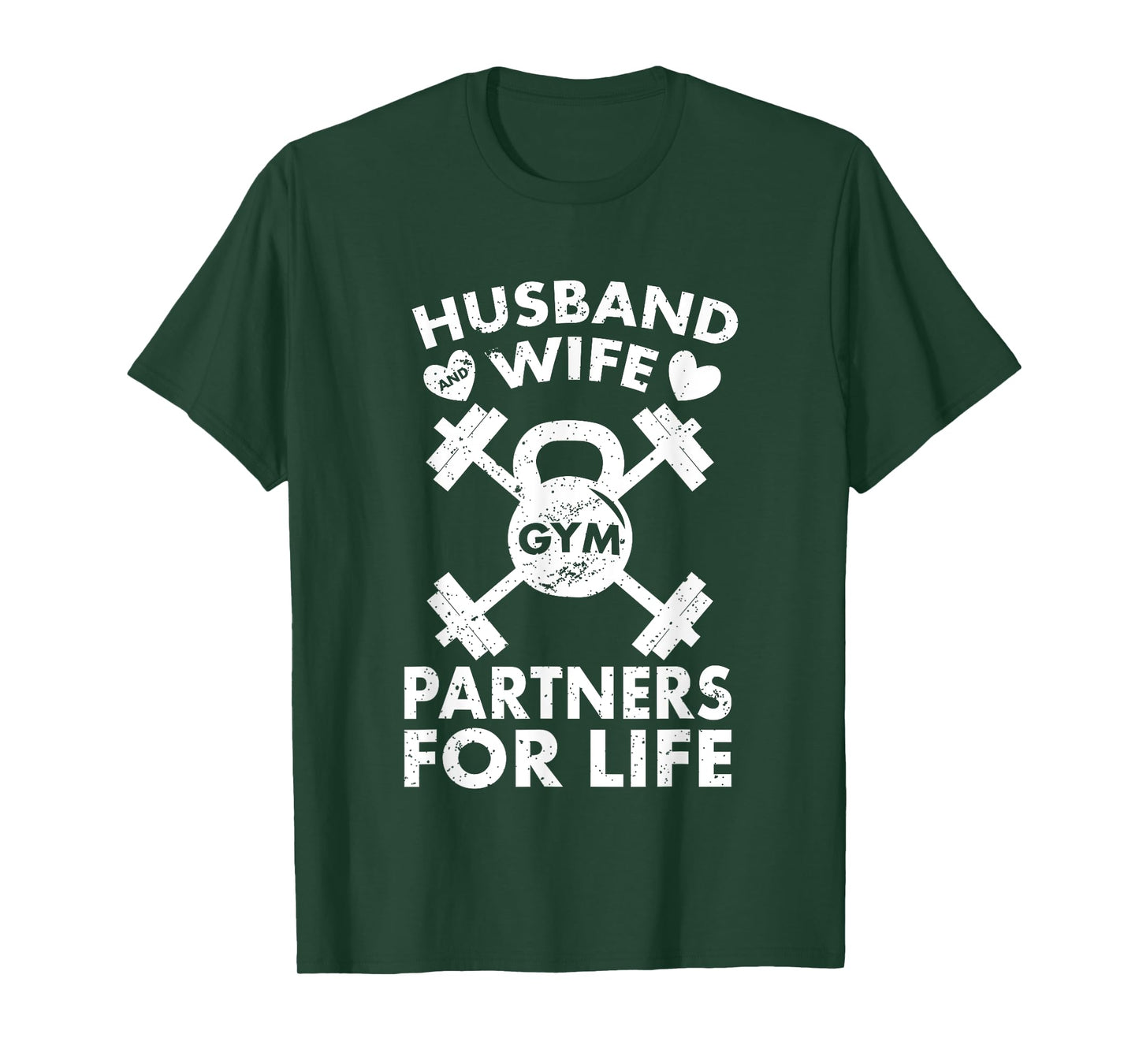 Gym Fitness Couple Tee: Funny Lifting Shirts for Partners T-Shirt