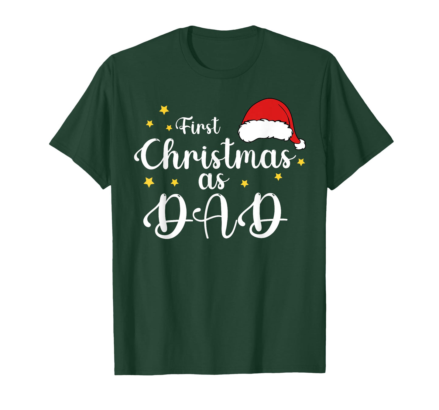 First Christmas As Dad 1st Christmas Matching Family Holiday T-Shirt