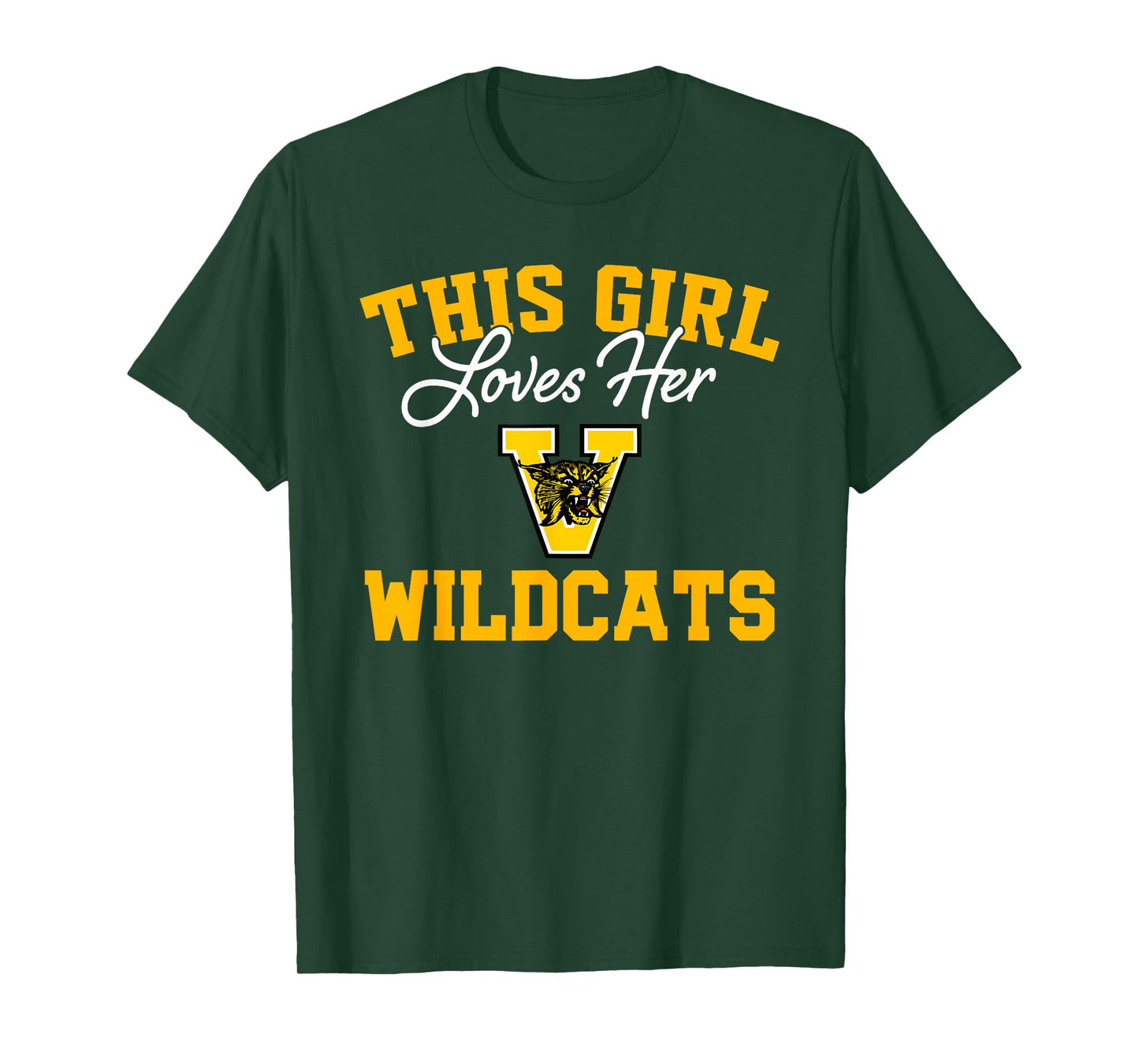 Valdosta Wildcats Logo This Girl Loves Her HS T-Shirt