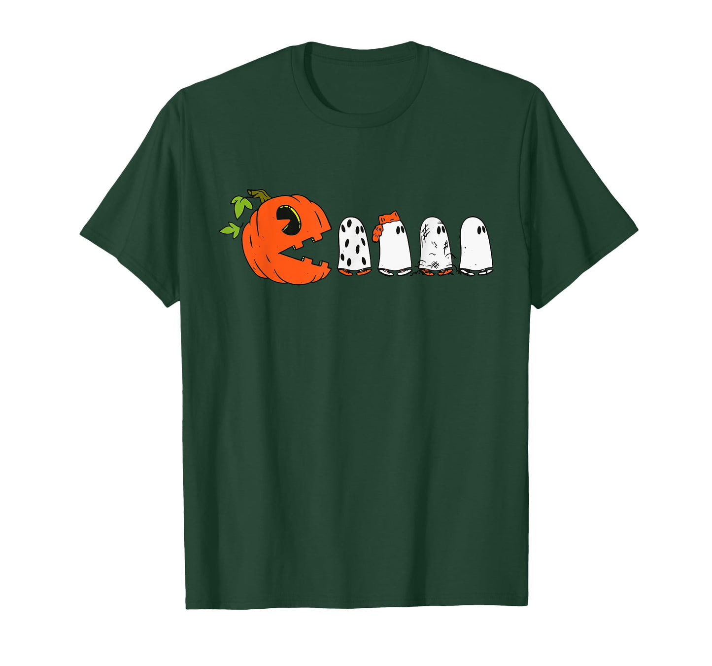 Halloween Pumpkin Funny Ghosts Boys Kids Women Men T-Shirt