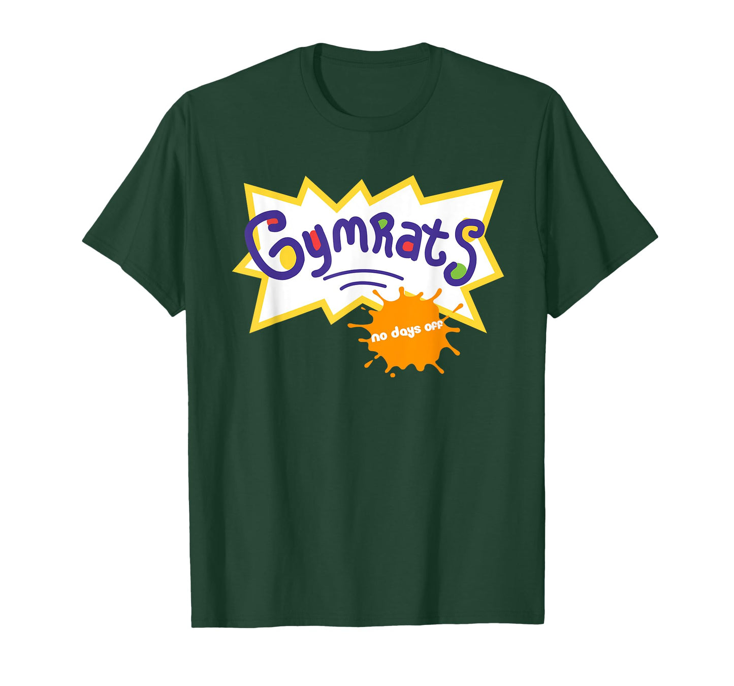 Funny Workout Tee, Gymrats 90s TV Style Workout Graphic T-Shirt
