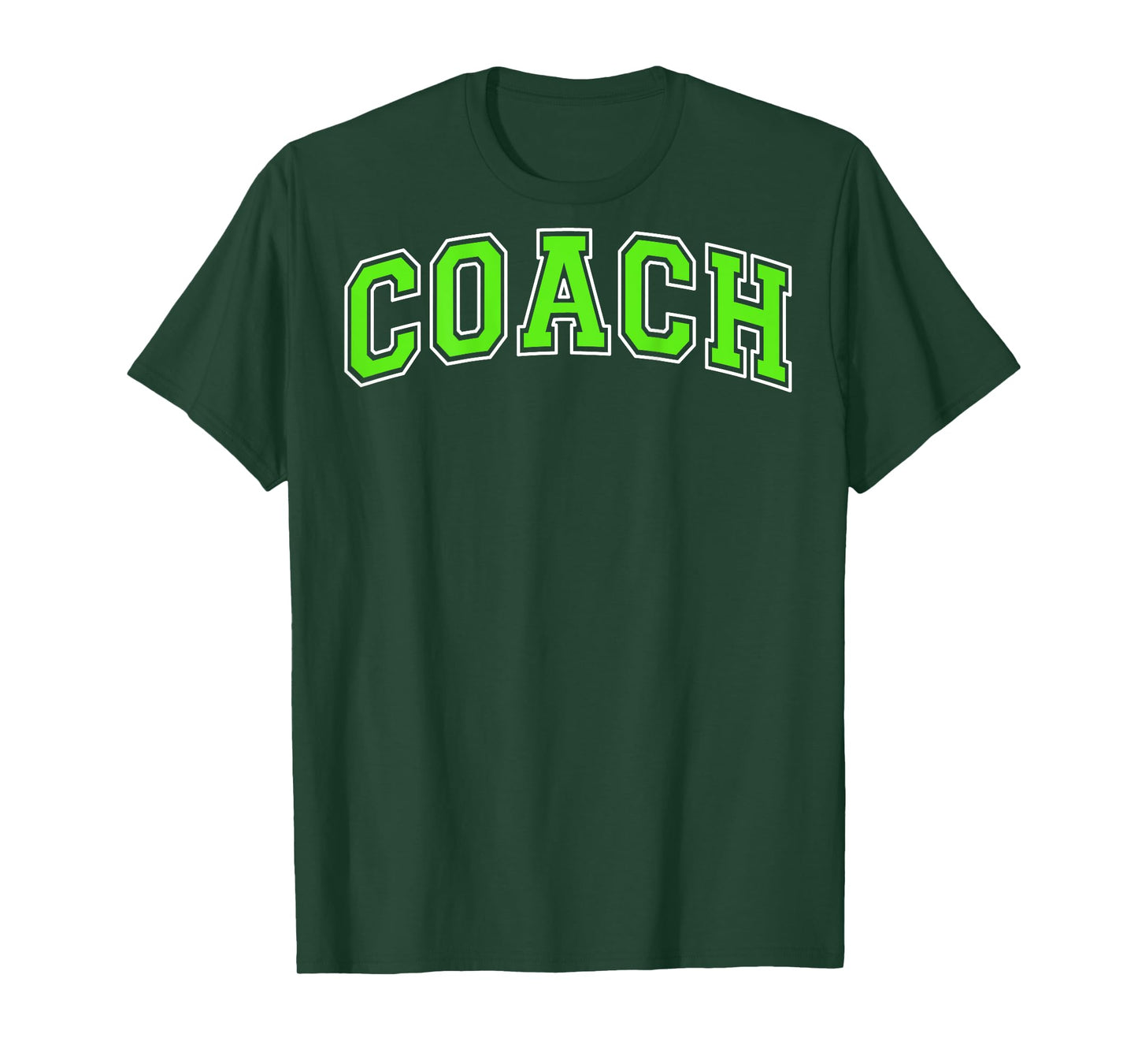 Coach Sports Trainer Vintage Lime Green White on the back T-Shirt