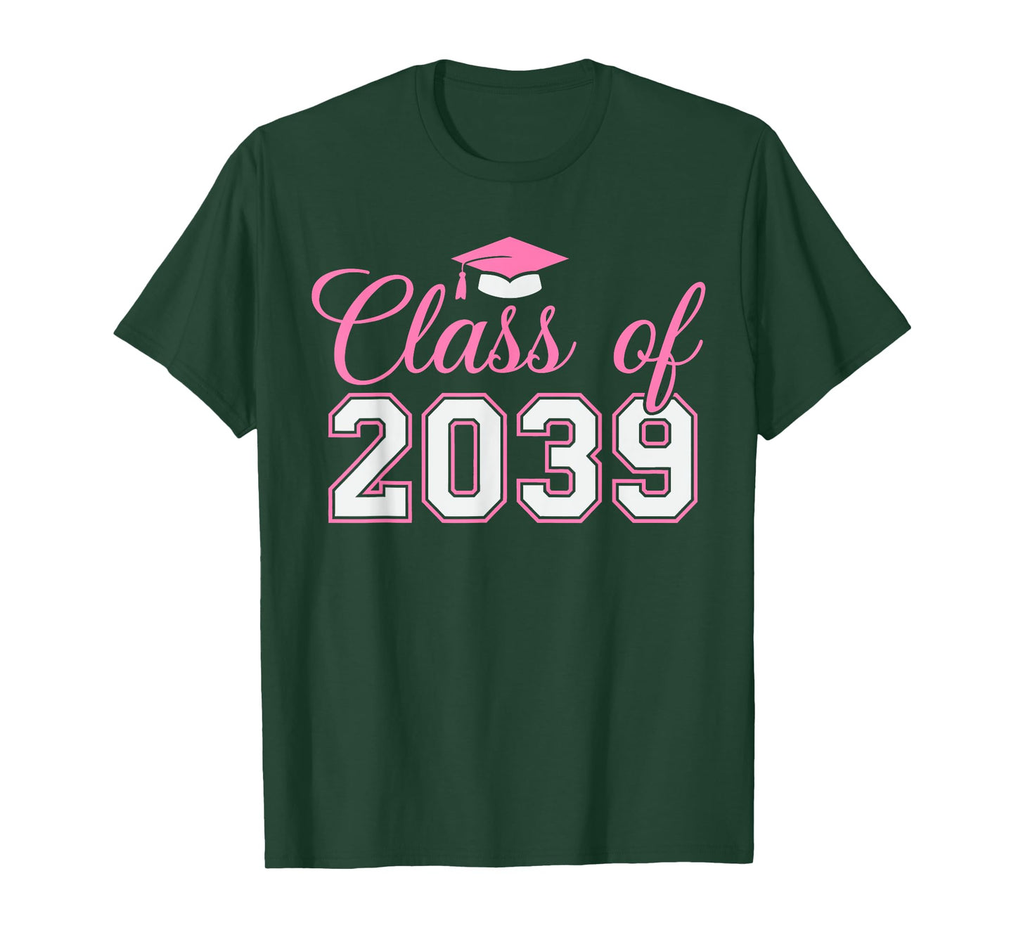 Preschool Class of 2039 Grow With Me Graduation 2039 pink T-Shirt