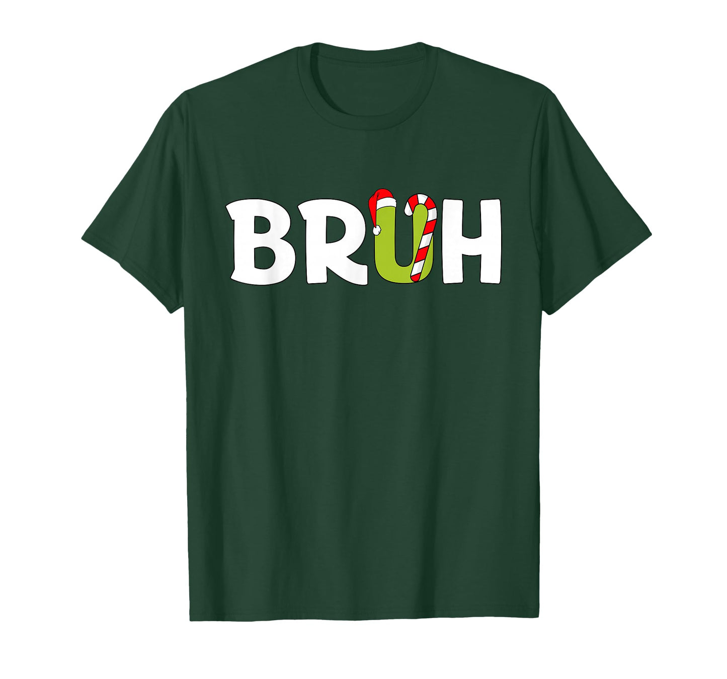 Bruh Christmas Kids Teens Boys Funny Christmas Humor Meme T-Shirt