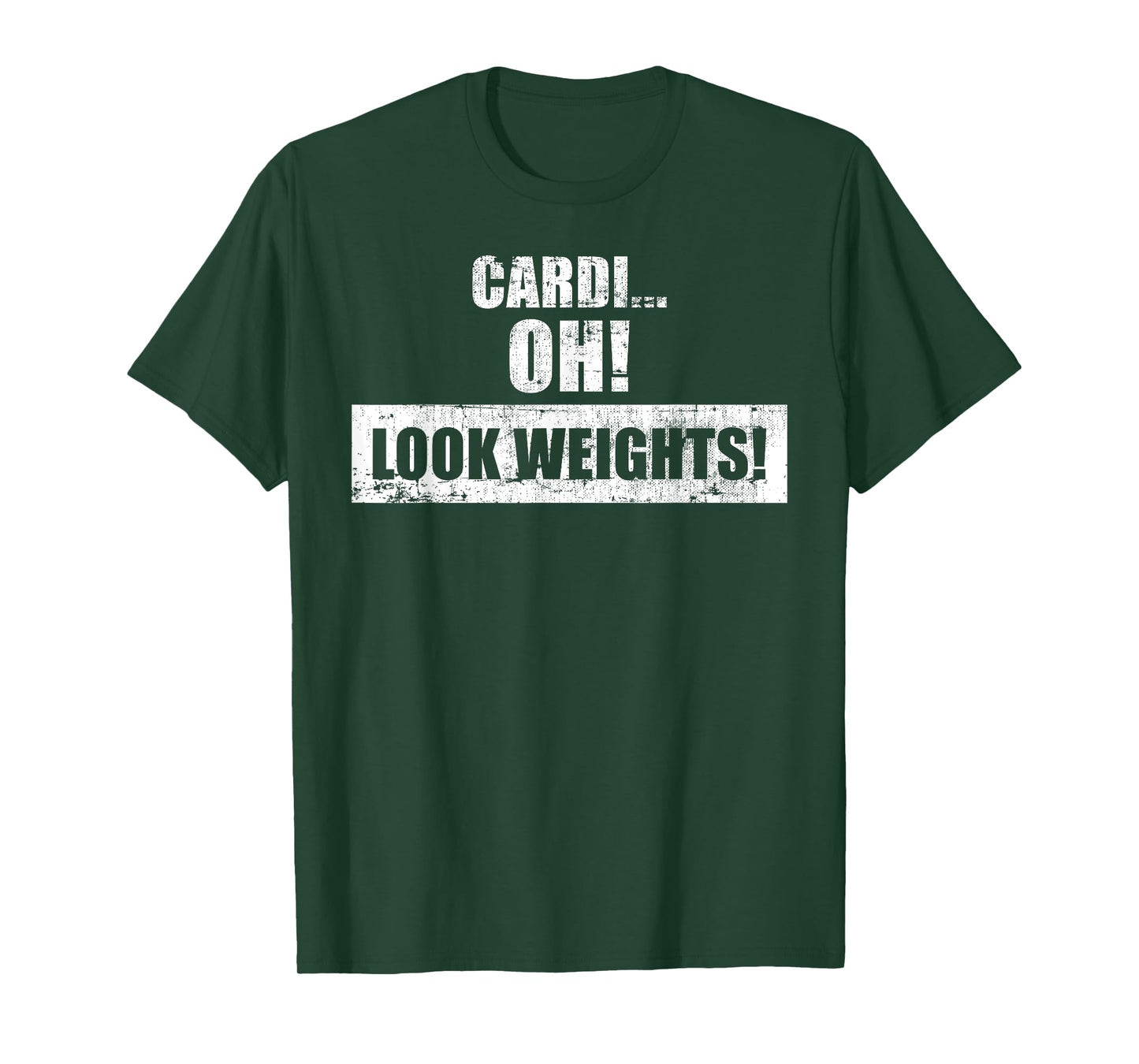 Funny Workout Gym Tee - Cardi Oh! Look Weights! T-Shirt T-Shirt