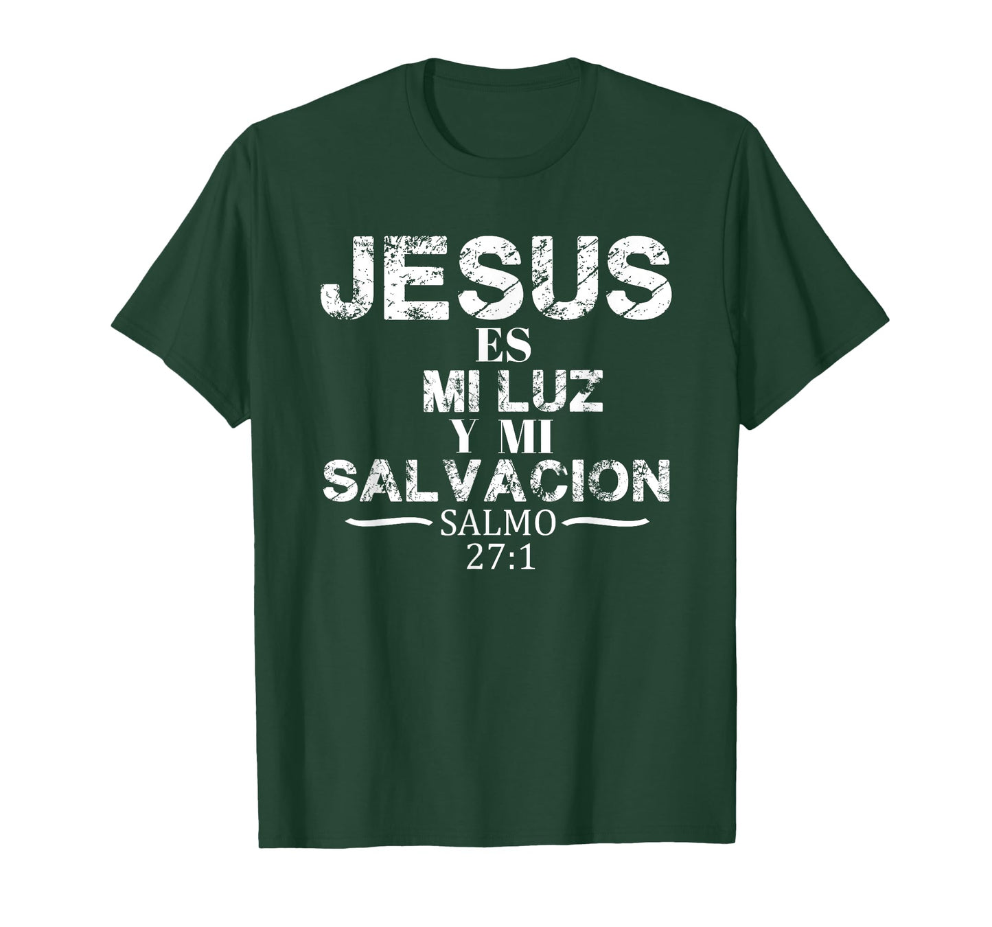 Playera Camisa Salmo Jesus Es Mi Luz Biblia Cristiana T-Shirt